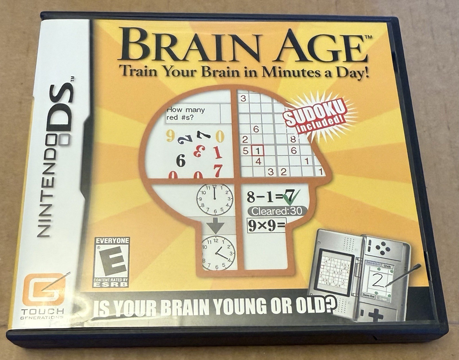 Brain Age: 1 & 2 Train Your Brain in Minutes a Day! (Nintendo DS 3DS) w/ Sudoku