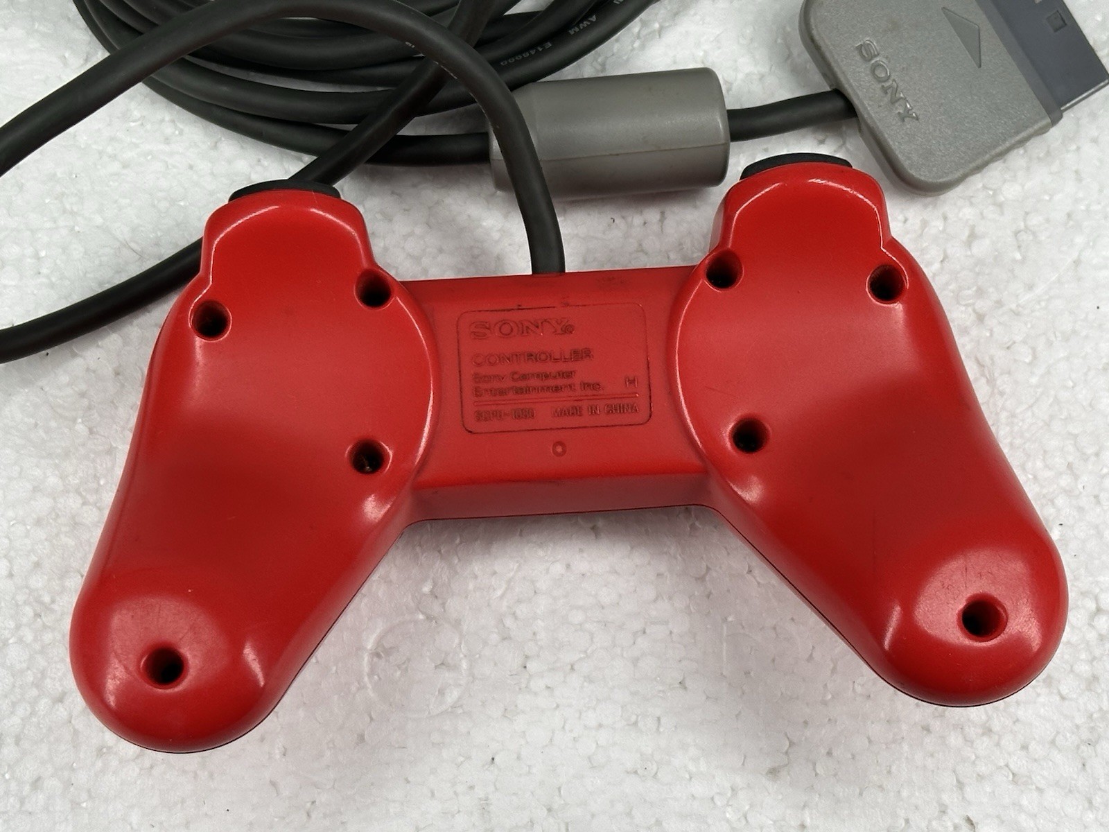 Official Sony PS1 Red Controller OEM SCPH-1080