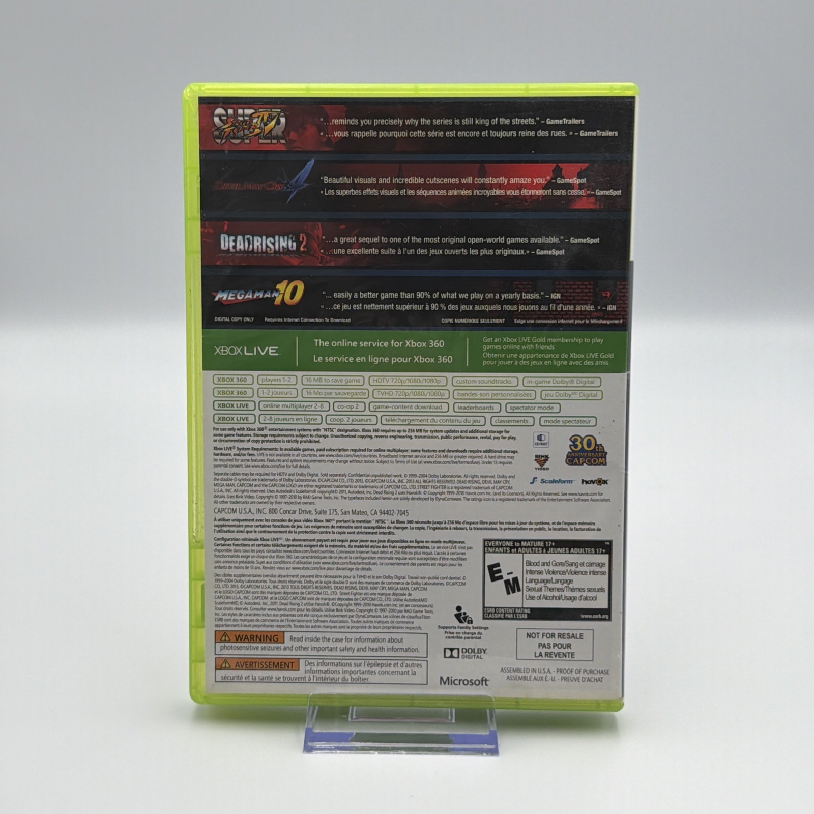 Capcom Essentials (Microsoft Xbox 360, 2013) Complete (No Code) | Fast Shipping