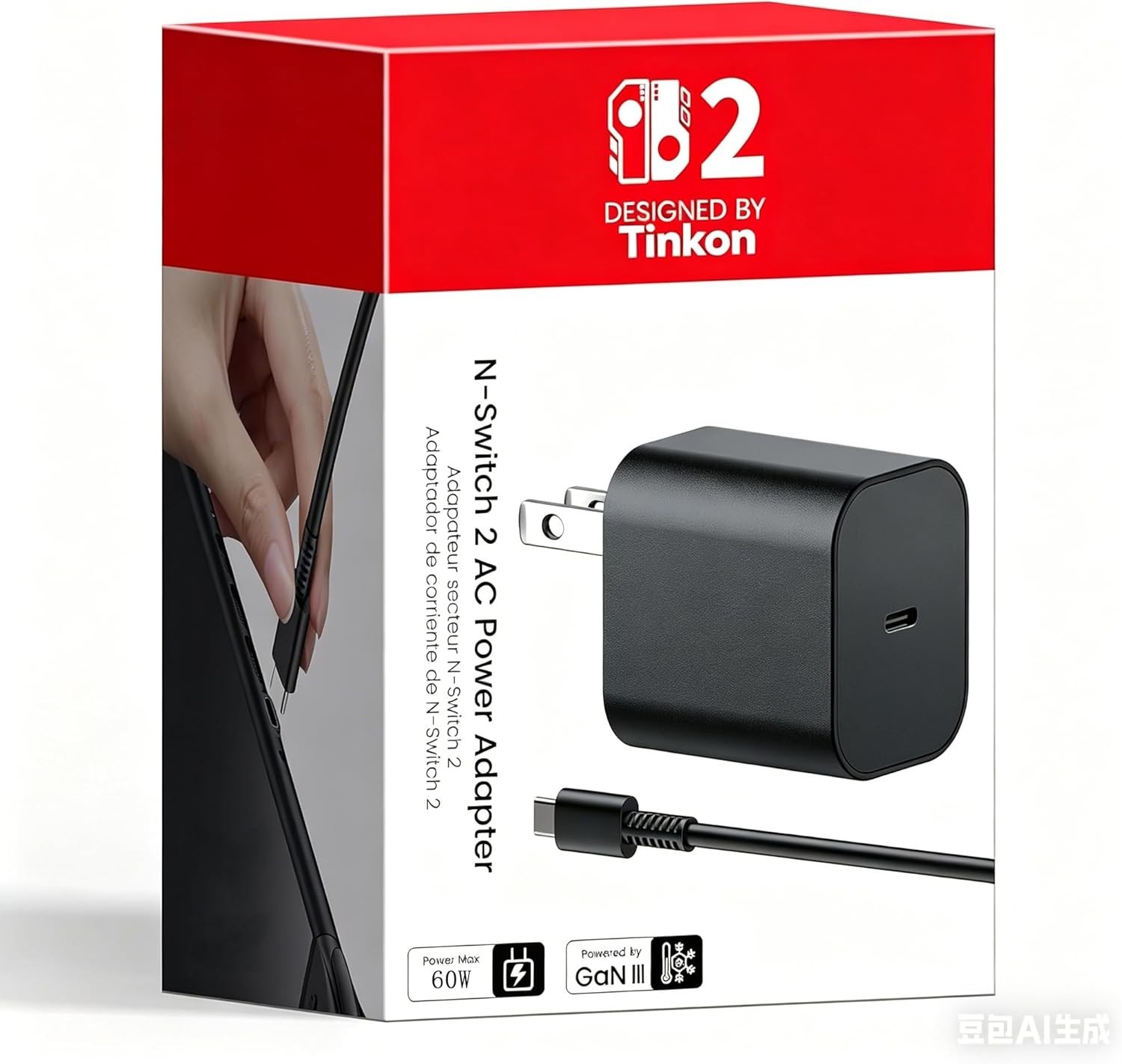 20V 3A Fast Charging Adapter with 5ft USB-C Cable for Ultimate Gaming