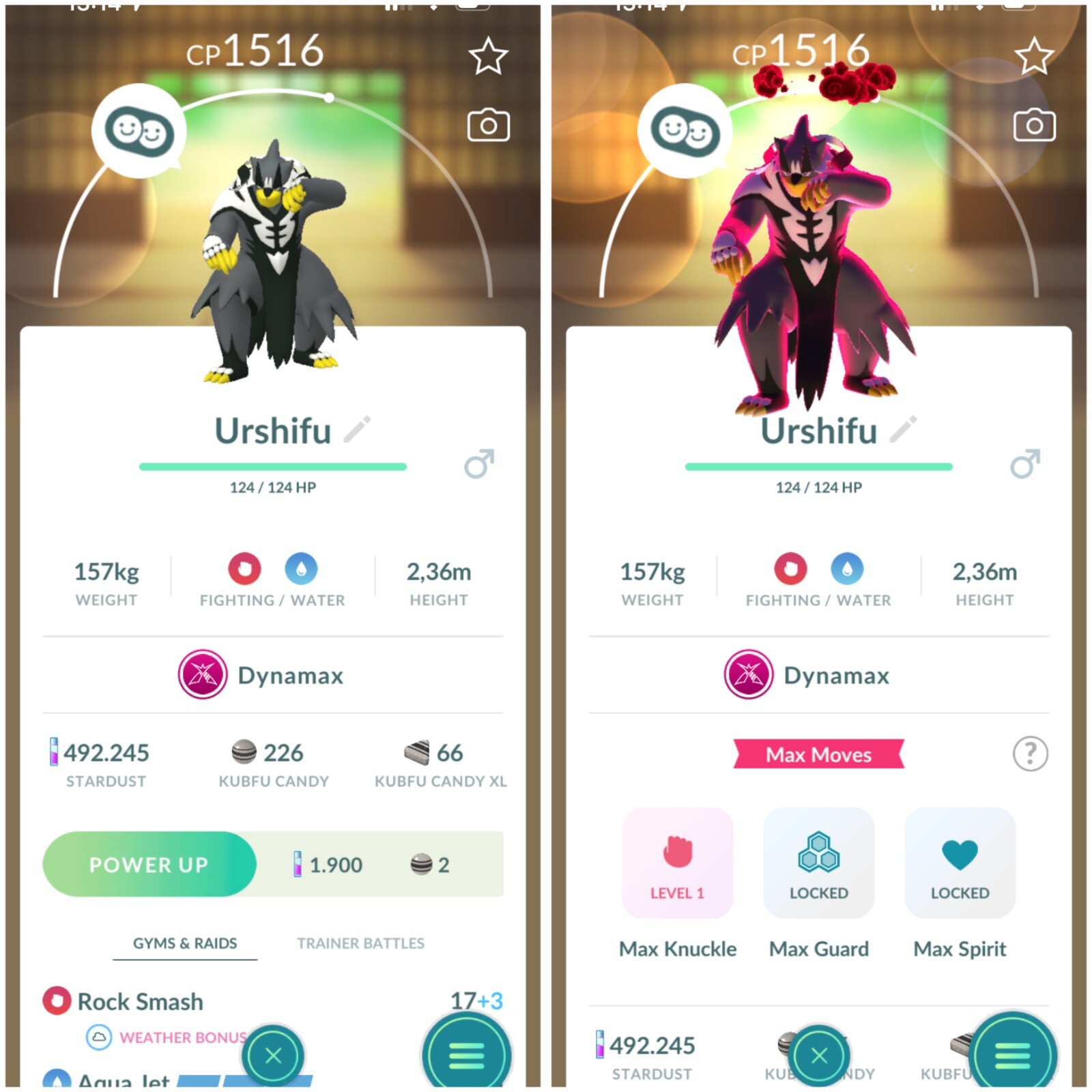 Pokemon Dynamax Urshifu (Rapid Strike Style) – mini P T C 100k stardust