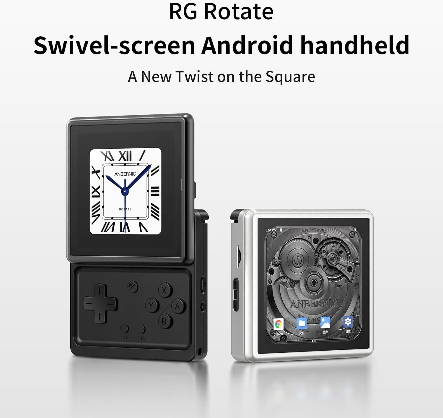 Lightweight Anbernic RG Rotate with 32GB Storage – Perfect for On-the-Go Gaming