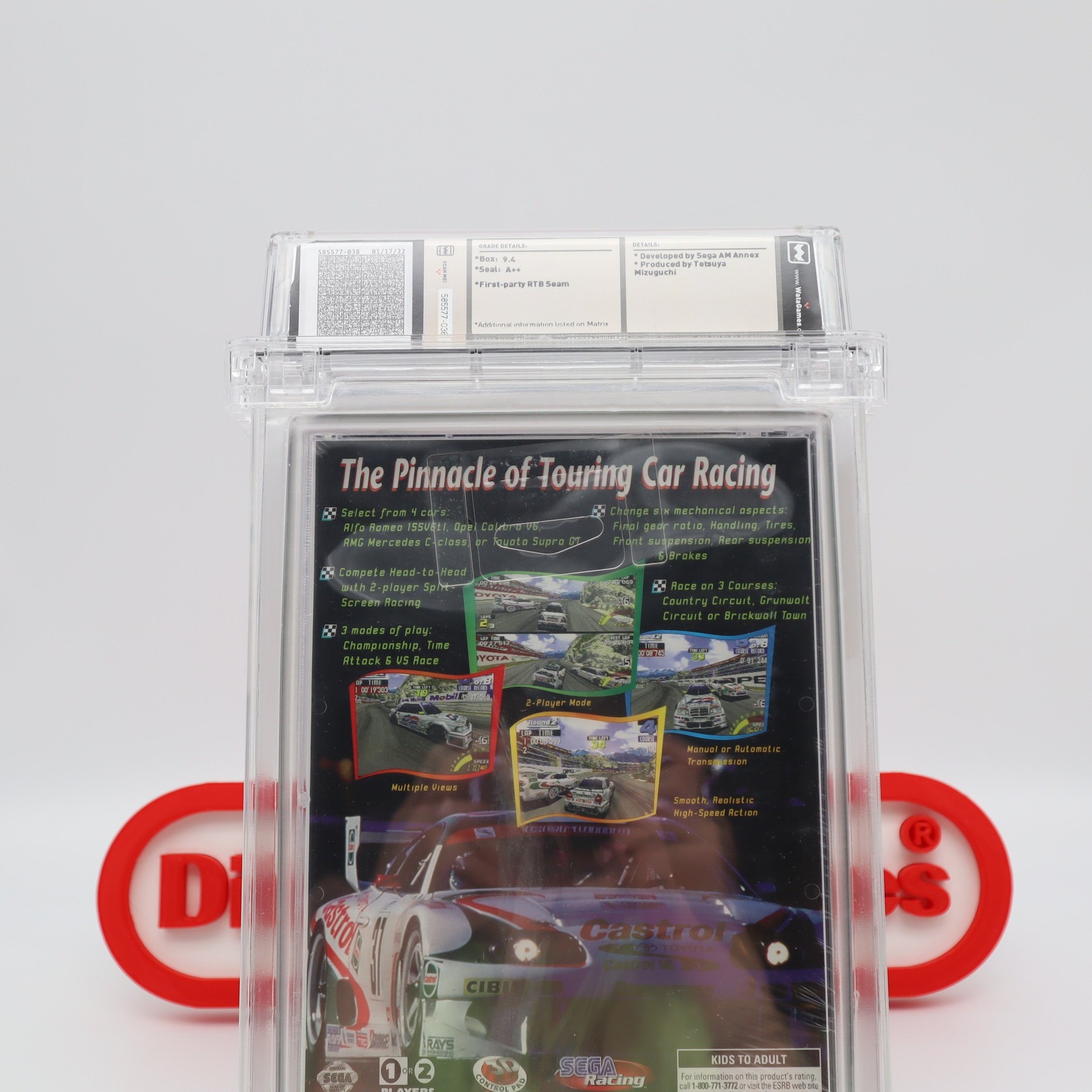 Sega Saturn SEGA TOURING CAR CHAMPIONSHIP – WATA GRADED 9.4 A++! NEW & Sealed!
