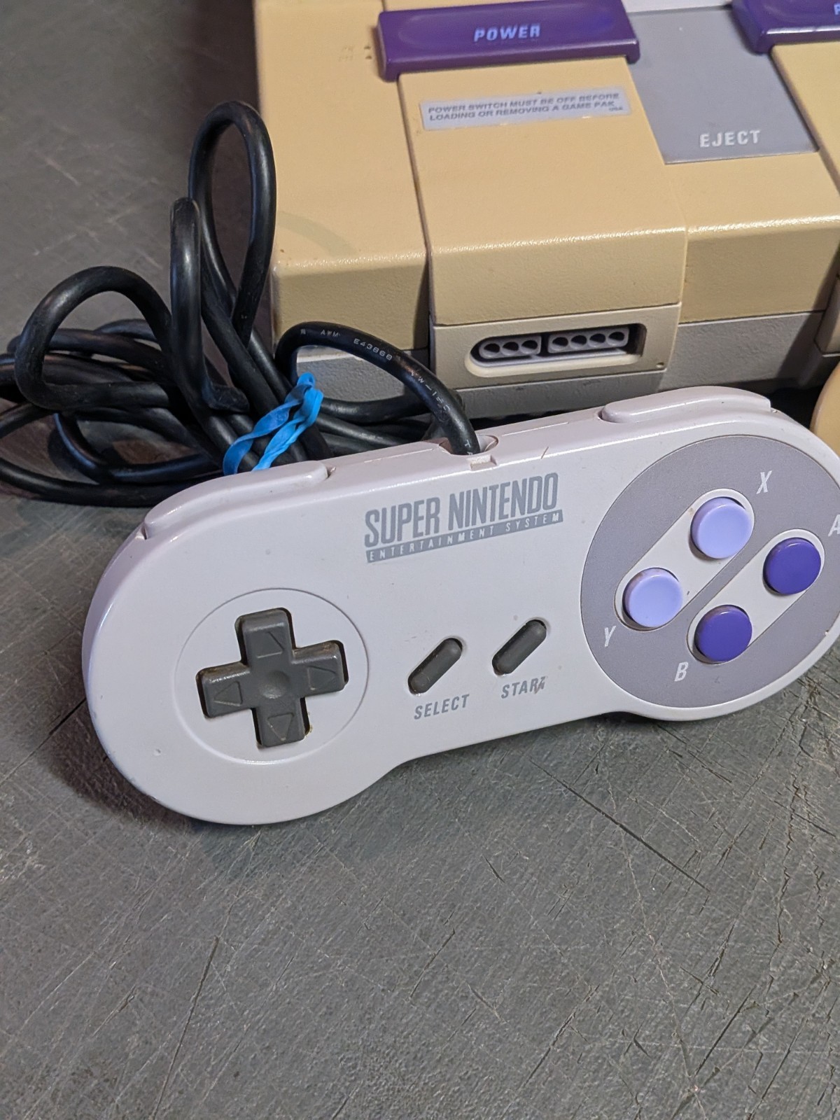 Super Nintendo SNES Console Bundle 2x OEM Controllers + Cords – 1 YEAR WARRANTY!