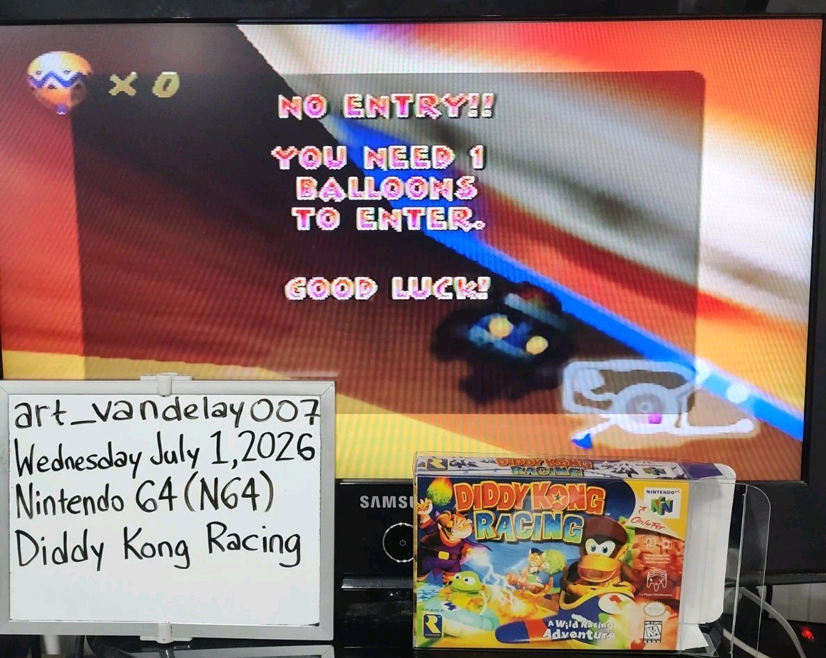Diddy Kong Racing – (N64, 1997) *VGC w/ Manual + Case Protector* Tested! READ!!!