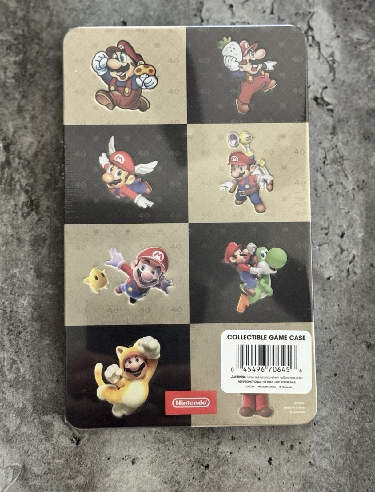 Super Mario Bros 40th Anniversary 24 Game Case Nintendo Switch Steelbook NEW