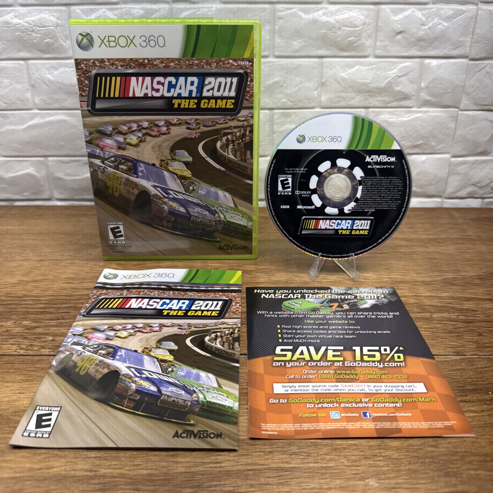 NASCAR The Game 2011 (Microsoft Xbox 360, 2011) CIB Refurbished Tested Free S/H