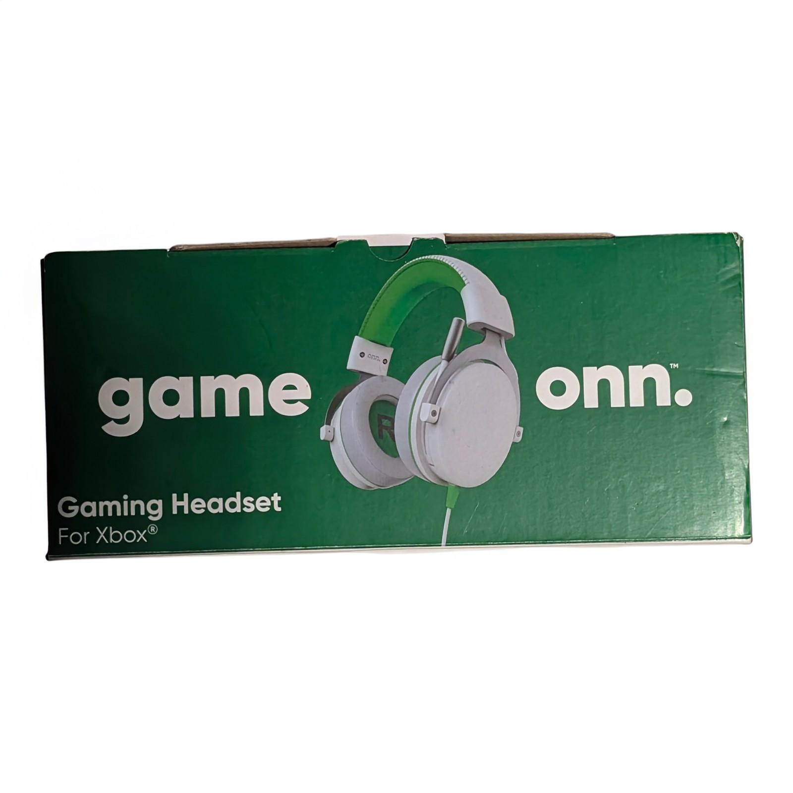 onn Wired Gaming Headset For Xbox – Light Gray/Green – SEALED NIB – Lowest Price