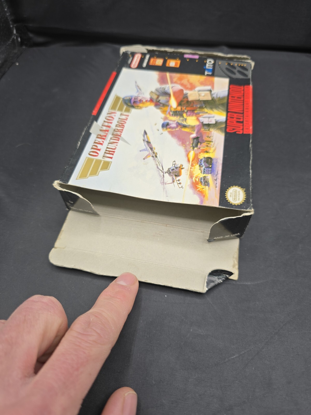 Operation Thunderbolt (Super Nintendo 1994) SNES Complete CIB Manual Authentic