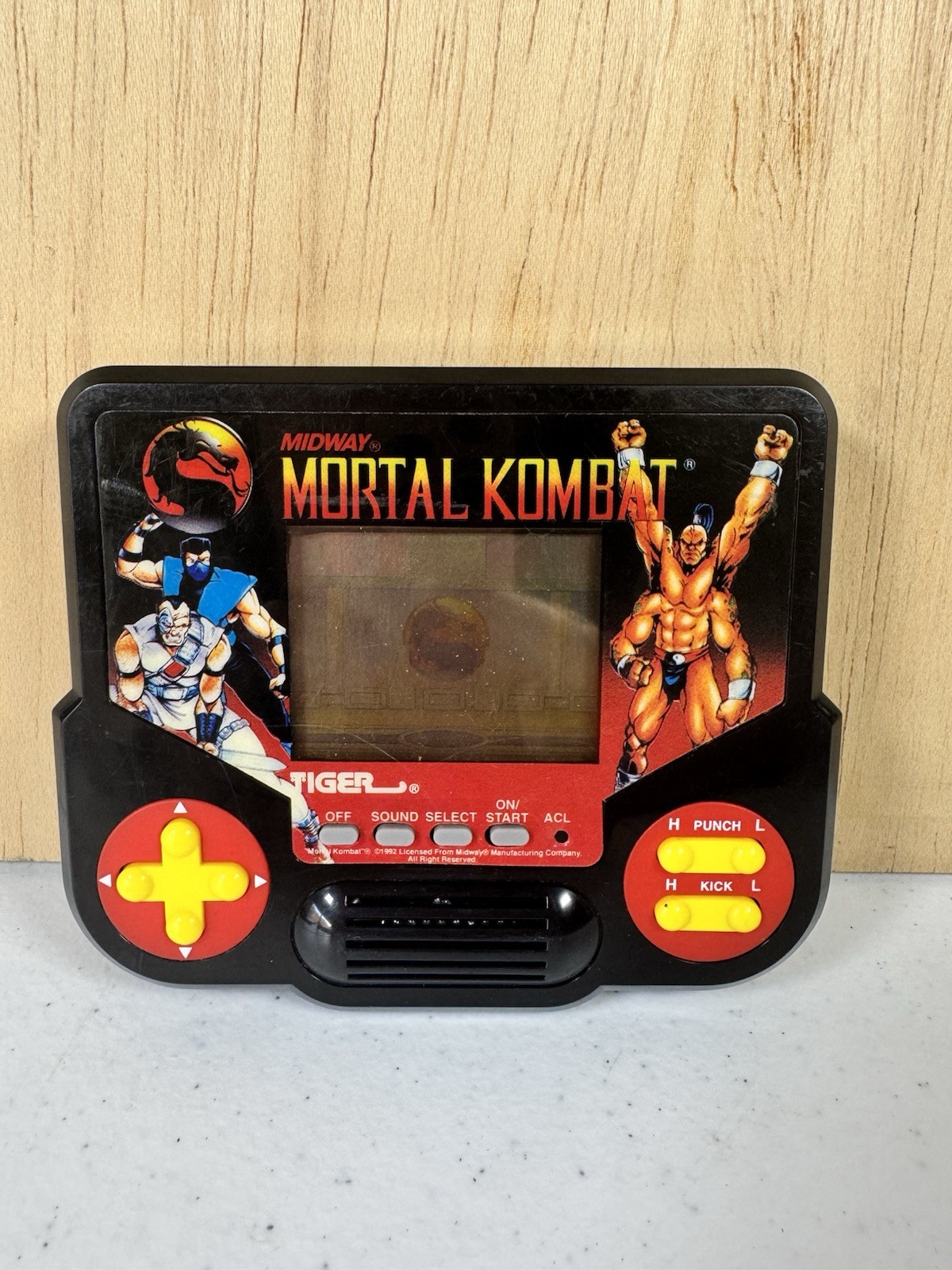 VTG 1988 Mortal Kombat Handheld Midway Tiger Electronics