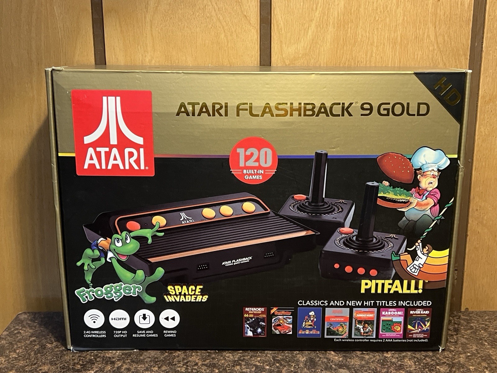 AtGames Atari Flashback 9 Gold HD Console w/ 120 Built-in Games HD Game System