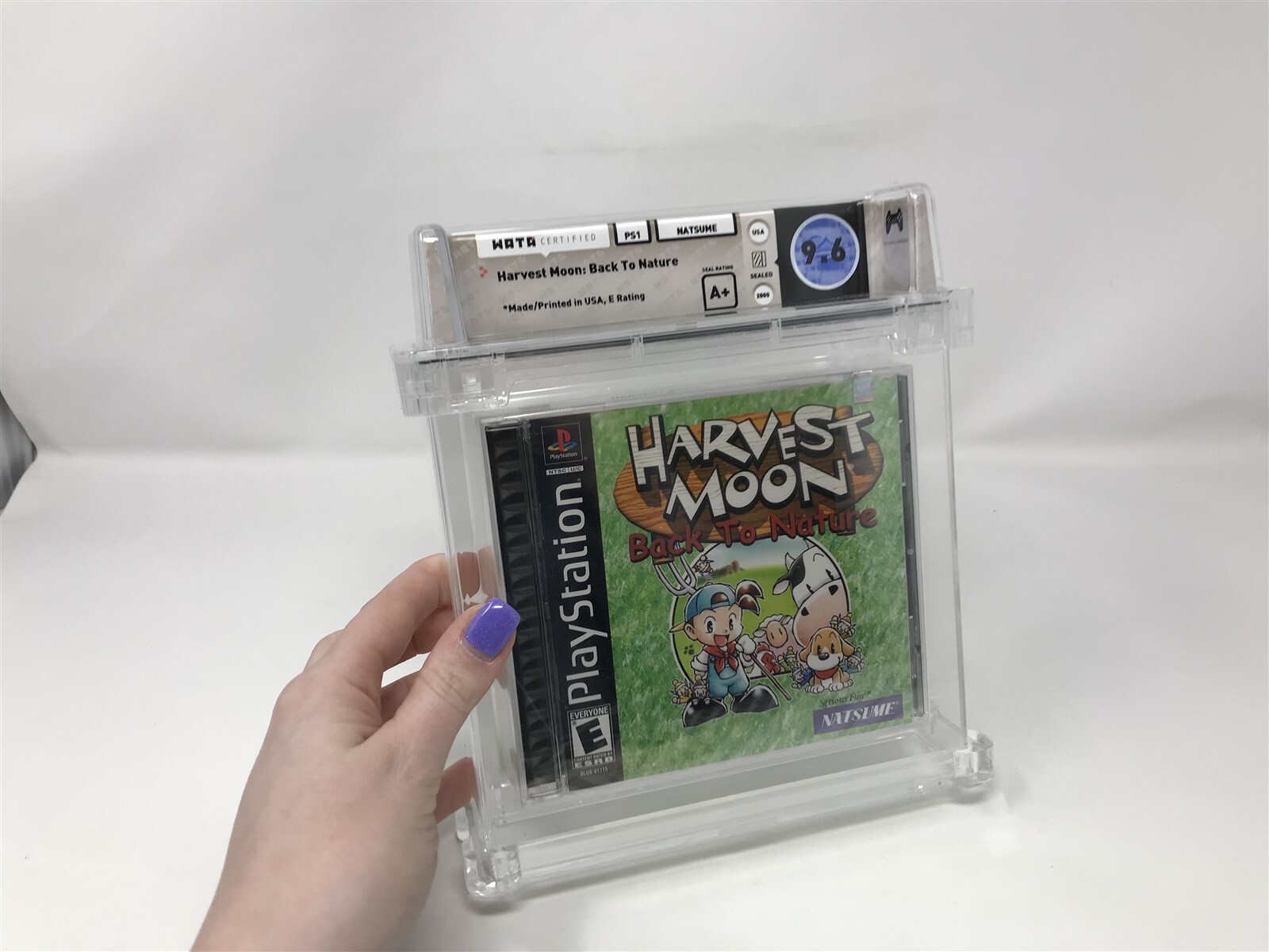 Harvest Moon: Back To Nature – Sony Playstation PS1 Sealed Graded WATA 9.6 A+