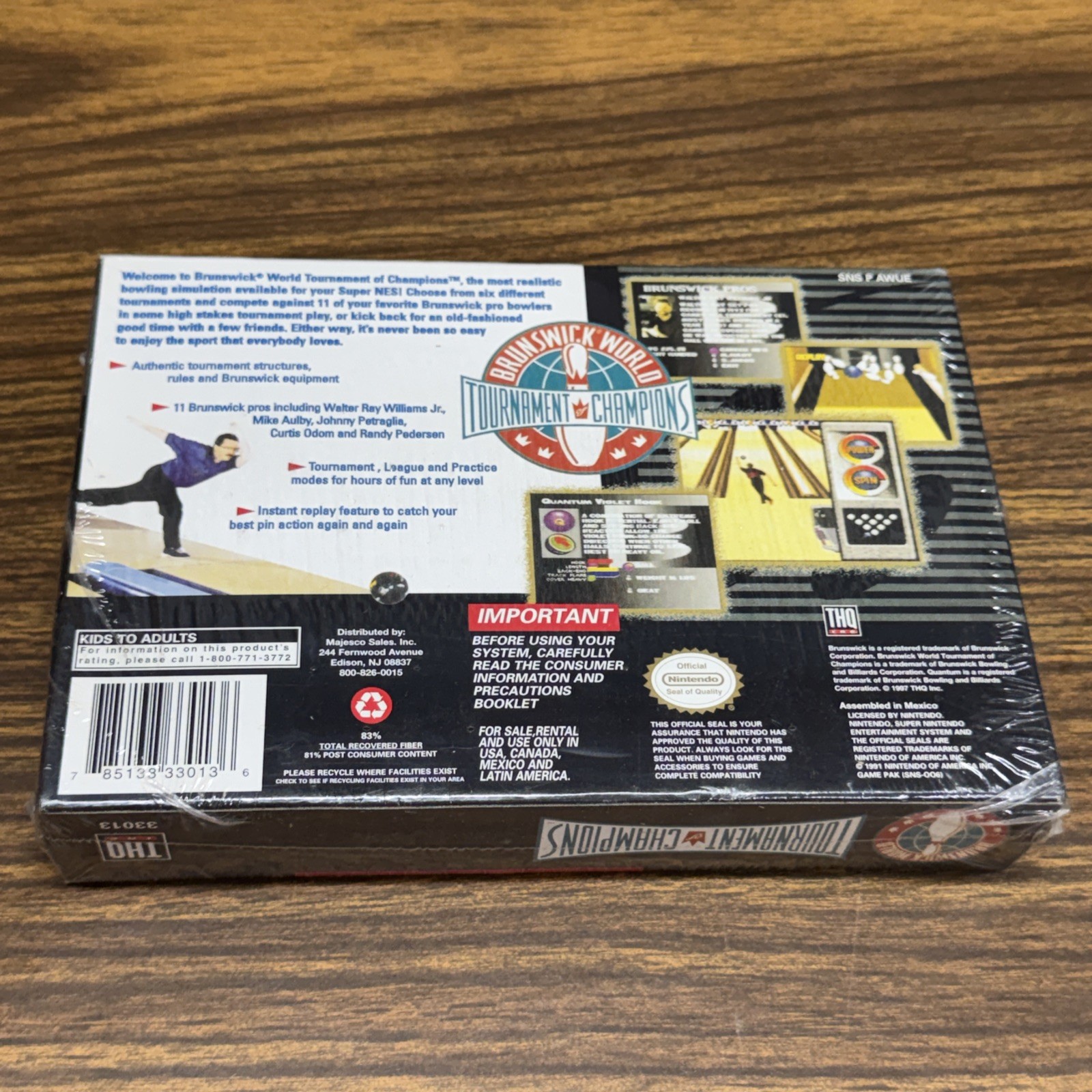 Brunswick World Tournament of Champions (Super Nintendo) SNES NEW FACTORY SEALED