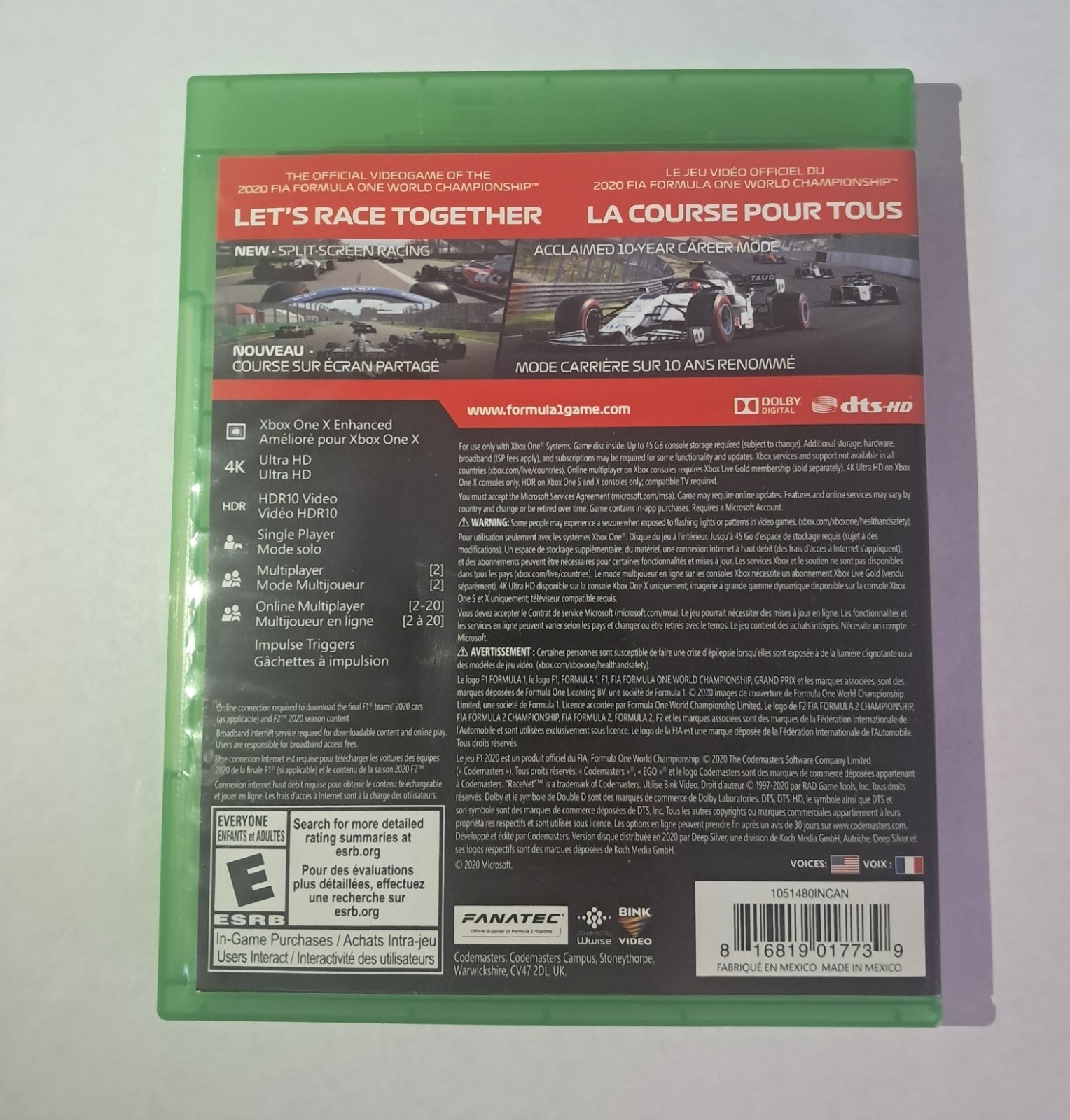 F1 2020 Xbox One – Formula 1