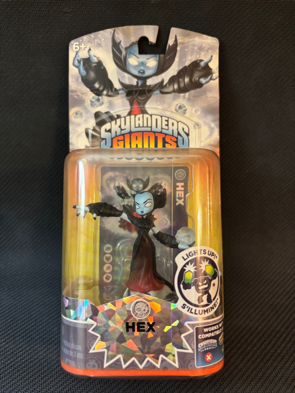 Skylanders Giants Hex Damaged Box Action Figure 2012 Lights Up