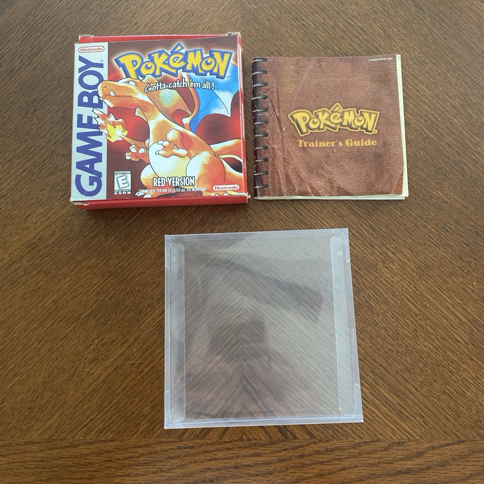 Pokemon Red Version Original Authentic Box, Guide & Protector – 1st Print Run