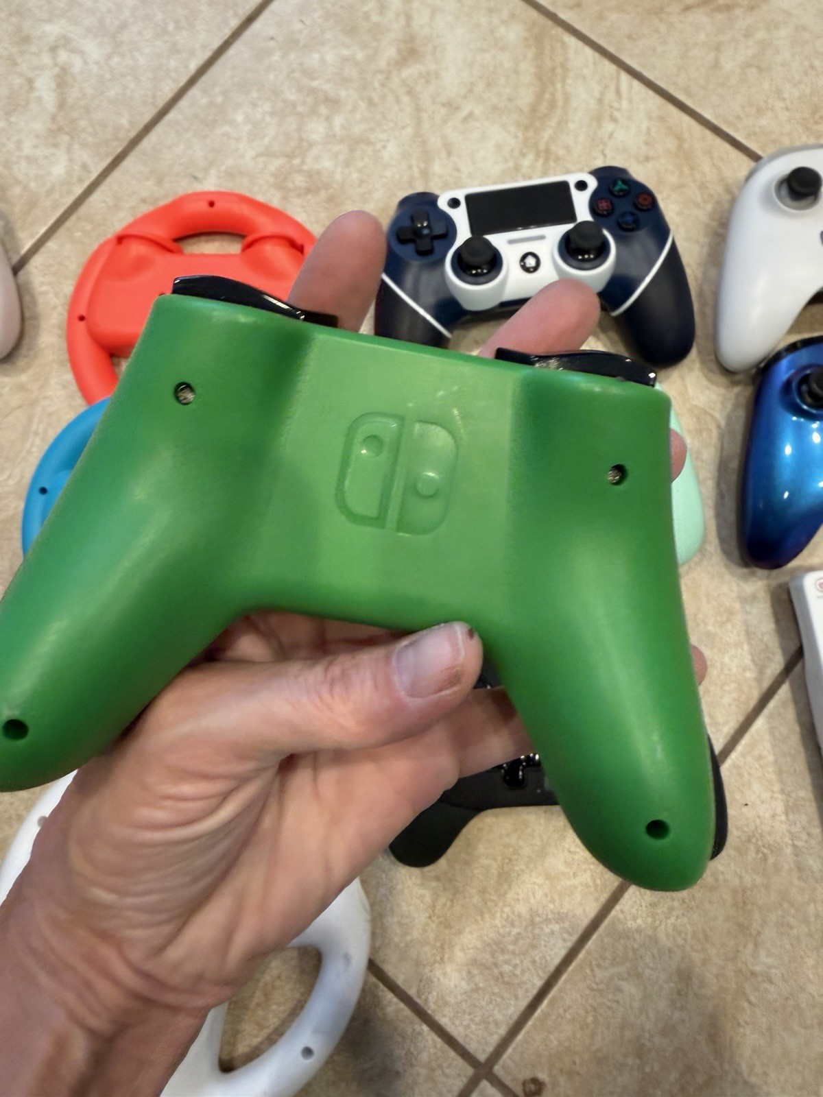 Lot Of 14 Xbox, Wii, Switch Controllers Various Colors Controllers PARTS ONLY