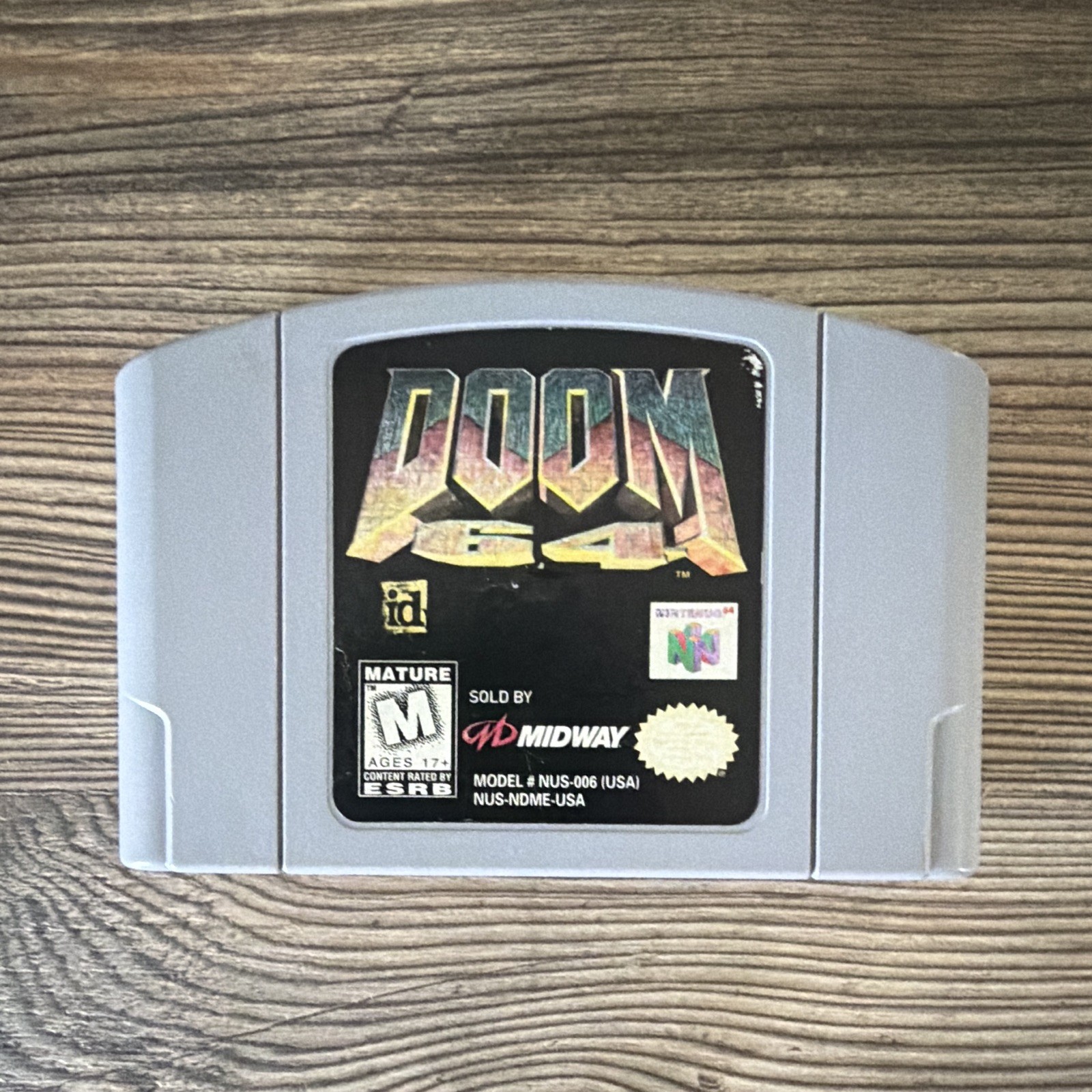 Midway Doom 64 (Doom Series) Nintendo 64 N64 Cartridge M Rated NTSC-U/C