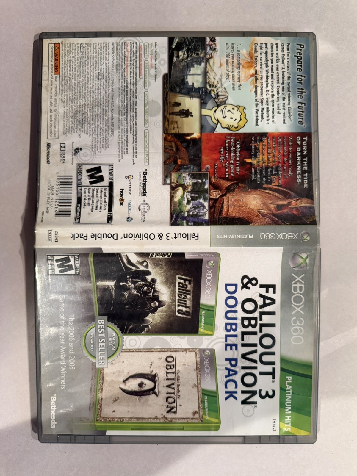 Fallout 3 & Oblivion Double Pack; CIB (Microsoft Xbox 360, 2012)