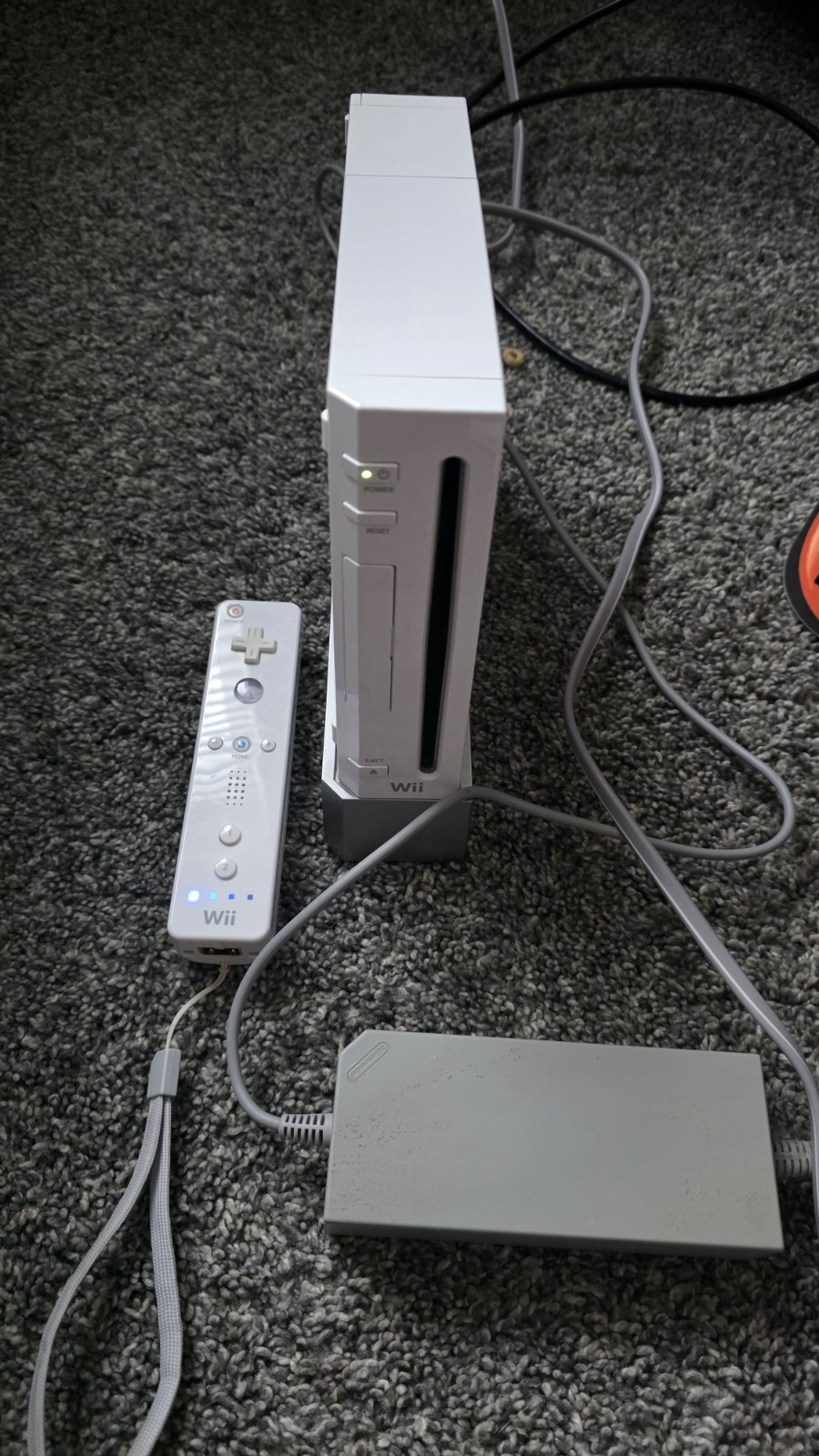 Nintendo Wii RVL-001 512MB White Bundle Controller Cords Nunchuck Tested Works