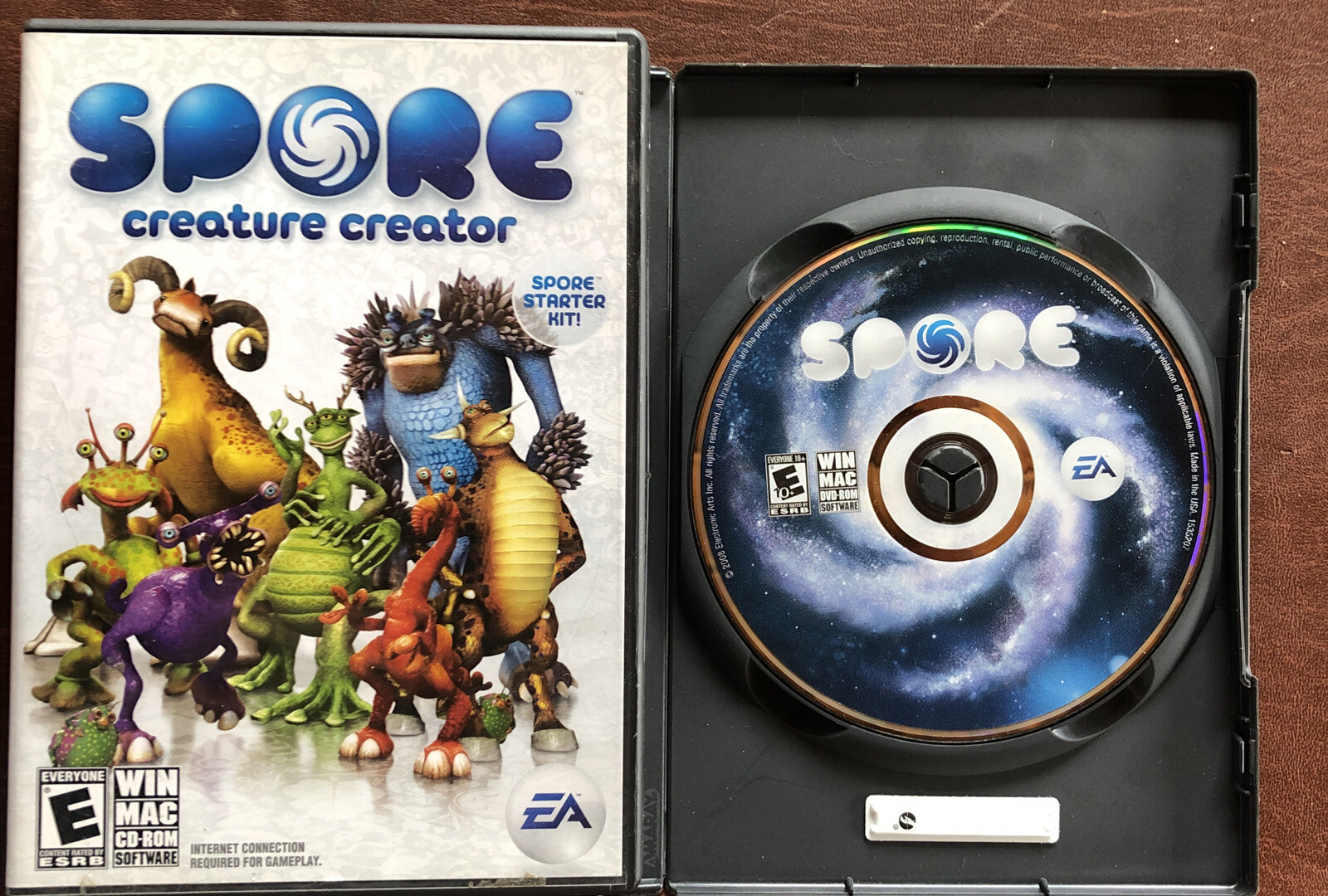Spore Creature Creator & SPORE- PC/MAC Video Games Lot Of 2