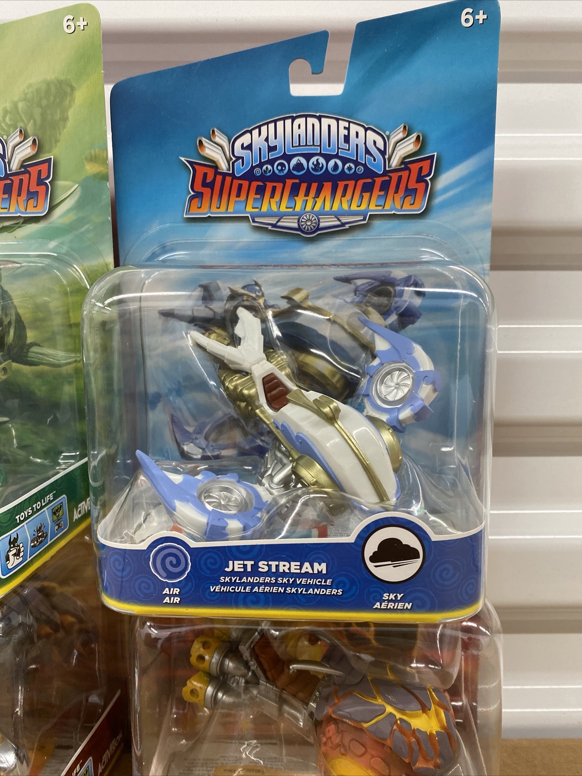 SKYLANDERS SUPERCHARGERS SHARK TANK BURN CYCLE JET STREAM STEALTH STINGER