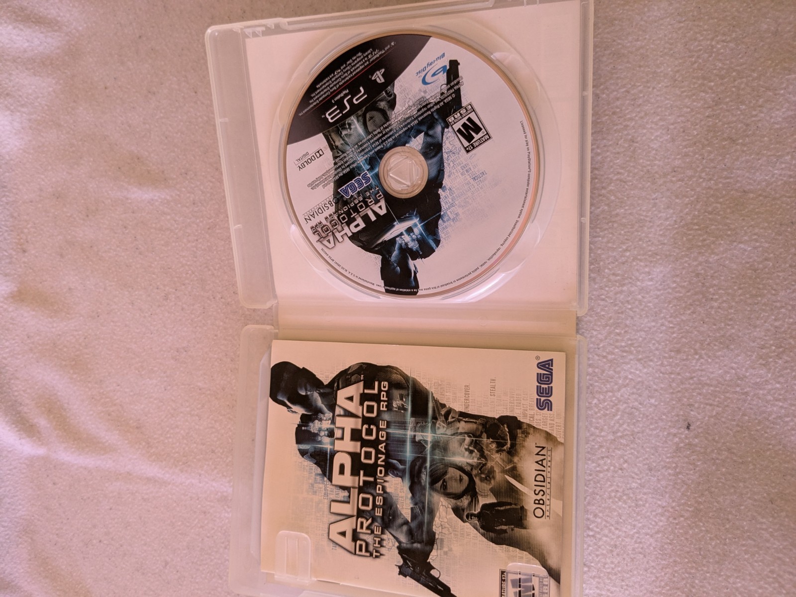 SEGA Alpha Protocol PS3 (2010) Manual Included, M Rated, NTSC-U/C (US/Canada)