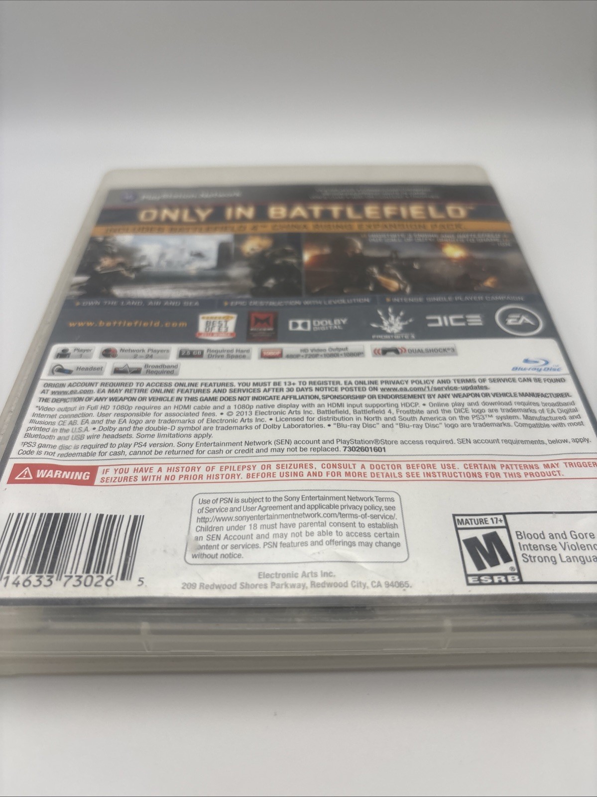 Battlefield 4 – PLAYSTATION 3 (COMPLETE / TESTED)
