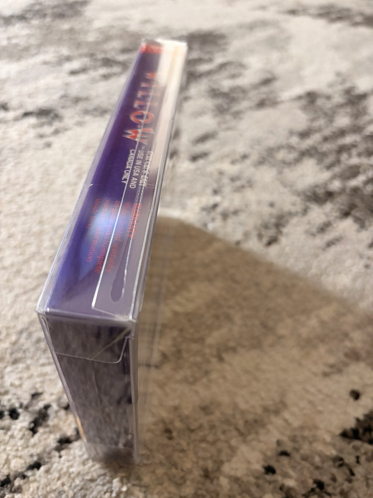 Capcom Willow 1999 NES Box & Styrofoam Only + Box Protector