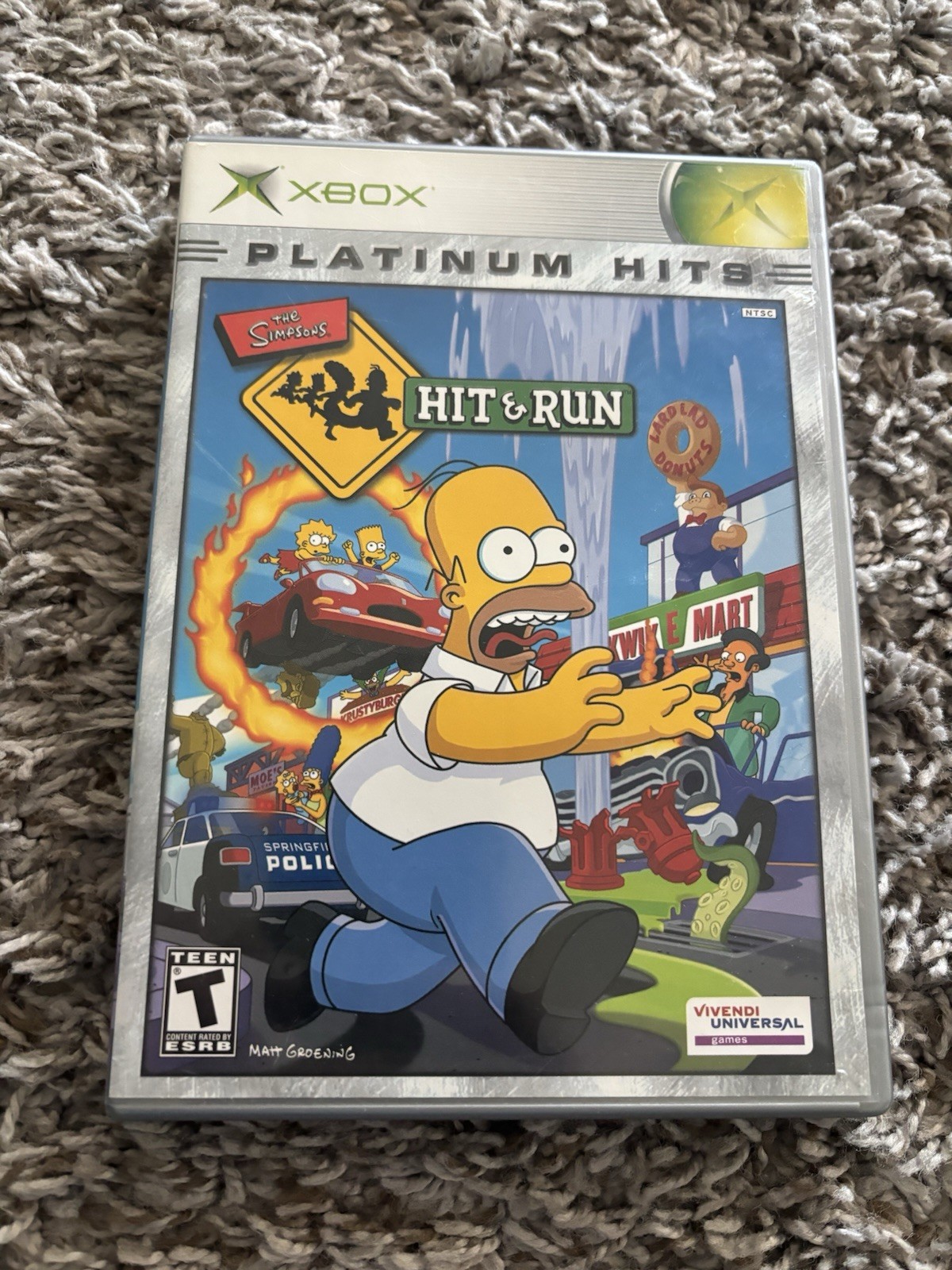 The Simpsons Hit & Run 🚗💨 Microsoft Original OG Xbox 👍 Tested 👩‍🦲 CIB 🚗💨