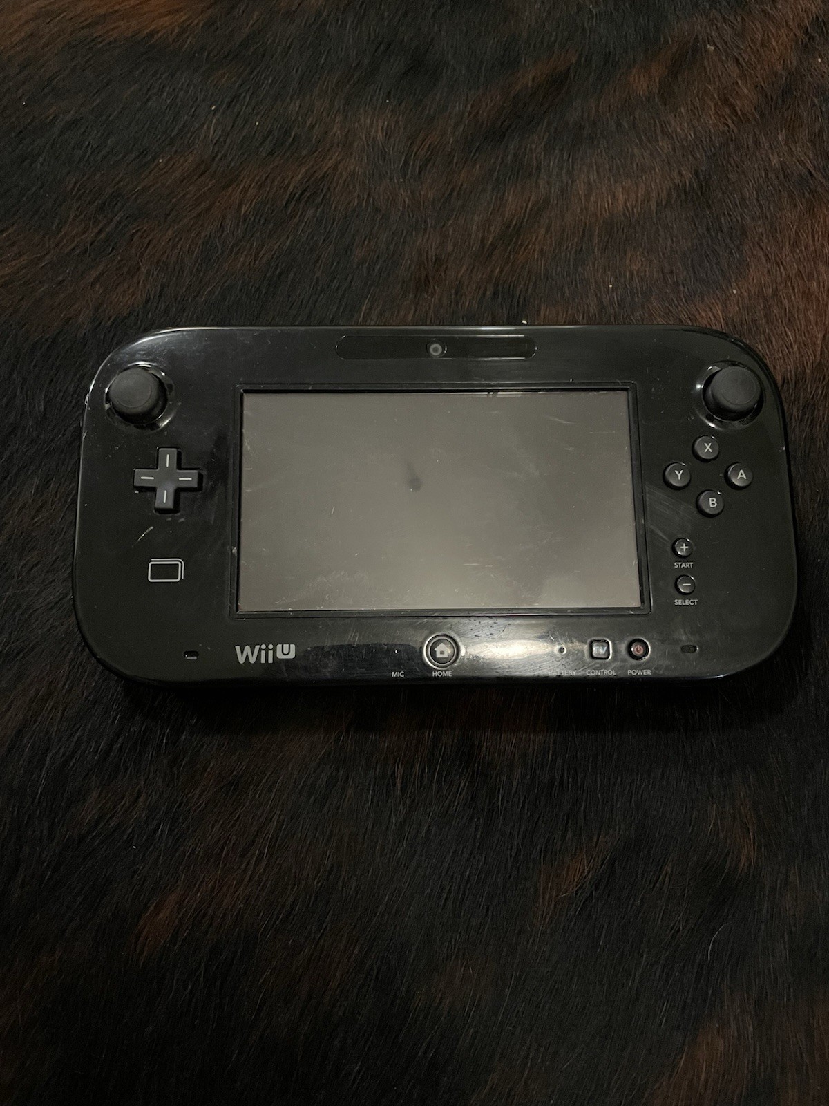 Nintendo Wii U WUP-010 Gamepad Only Black Works Tested