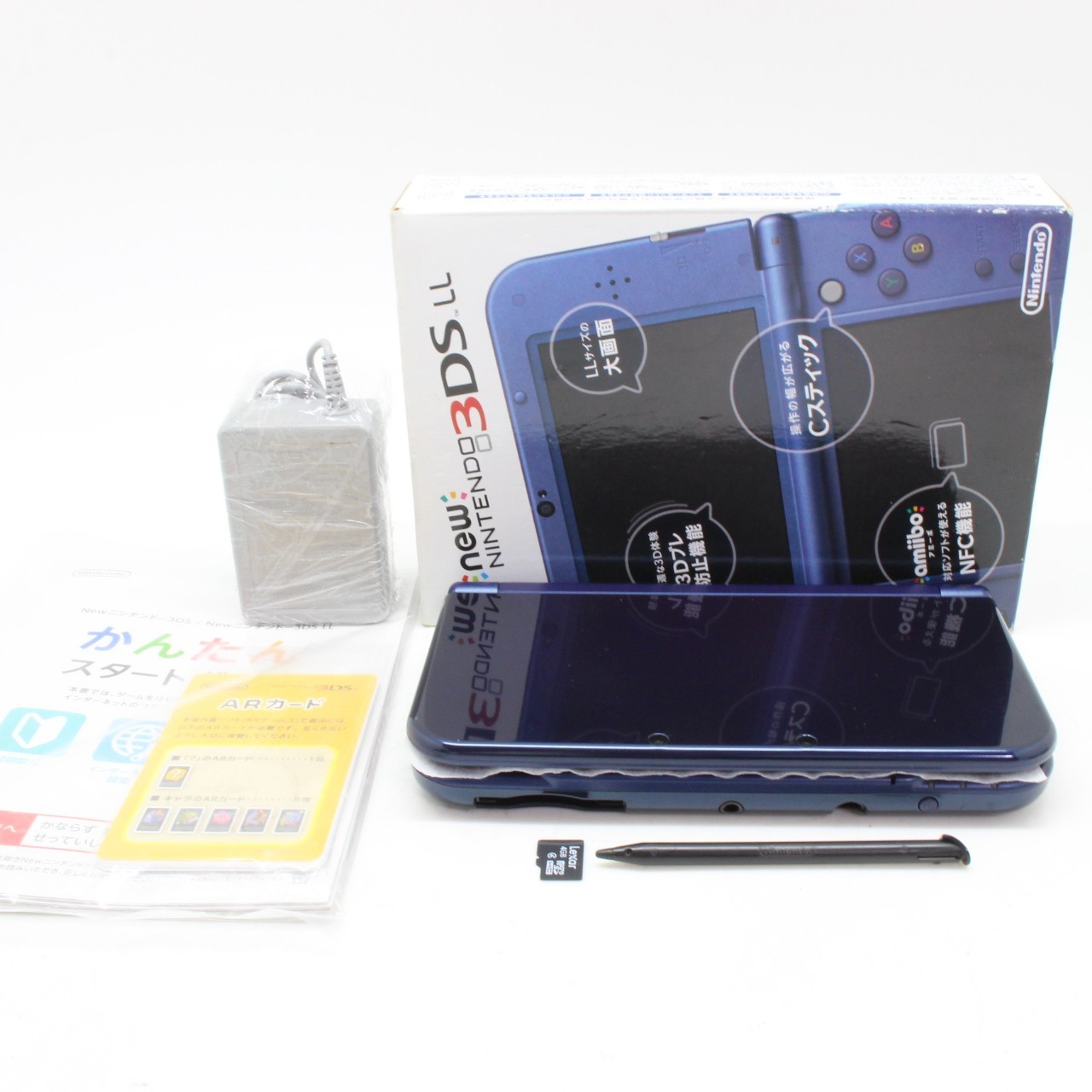 [ TOP MINT IN BOX ] NINTENDO NEW 3DS XL Metallic Blue Console From Japan 4316
