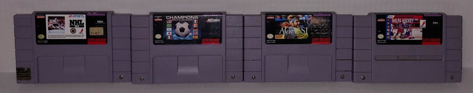 Lot Of 4 Super Nintendo Mixed Sports Games SNES Cartridge ONLY
