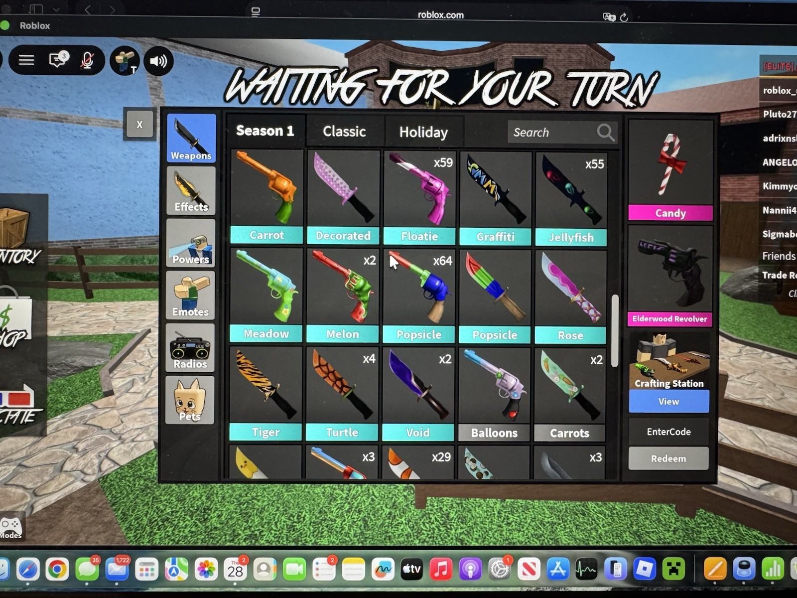 Roblox MM2 Murder Mystery 2 Items, COLLECTIBLES and GODLIES