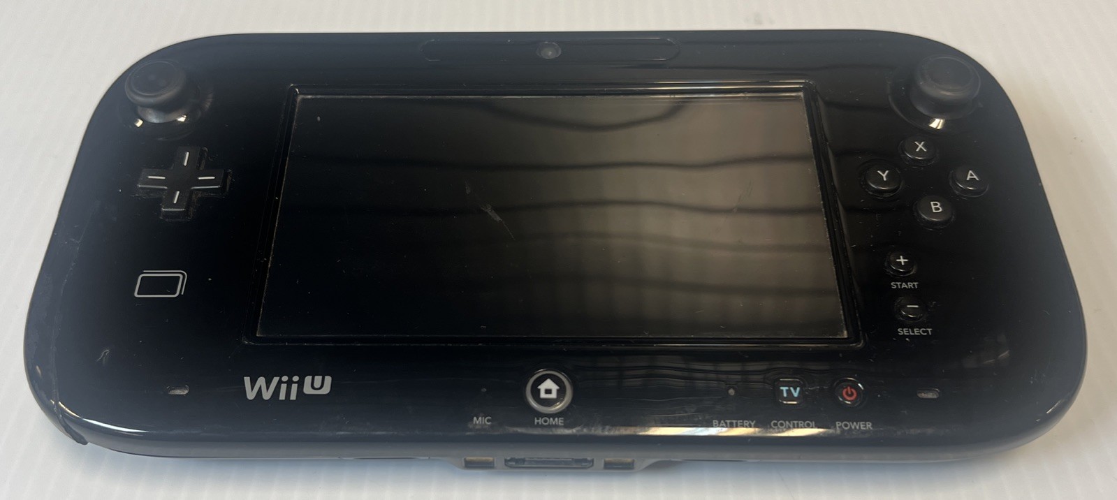 Wii U Gamepad Controller Black WUP-010 Parts Only preowned gaming attachment
