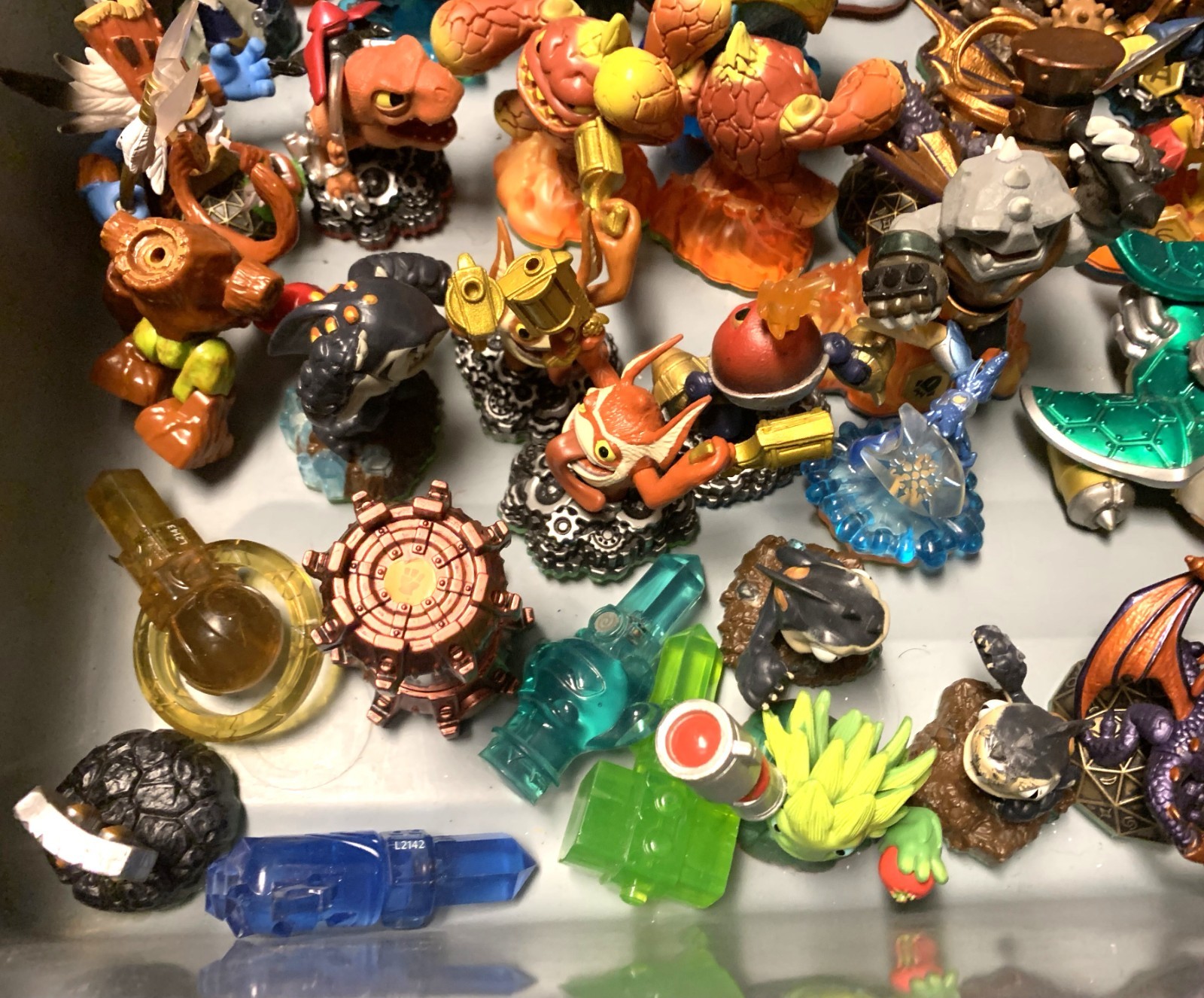 Lot Of 48 Skylanders Imaginators ,Giants, Spyro, Figurines and Crystals.