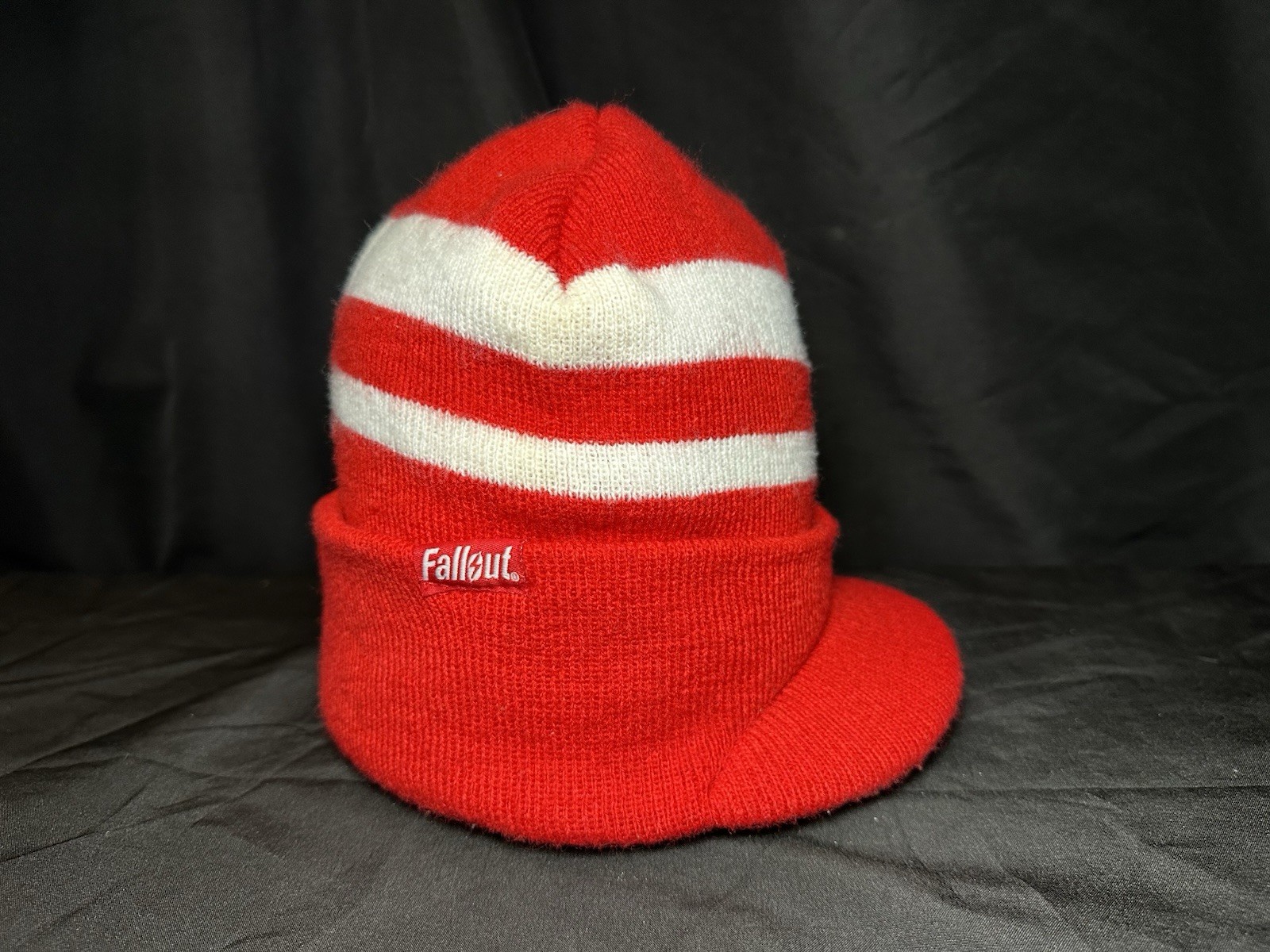 Lot of Bethesda Fallout Nuka Cola Bottle Caps, Beanie Hat, Lanyard & Keychain