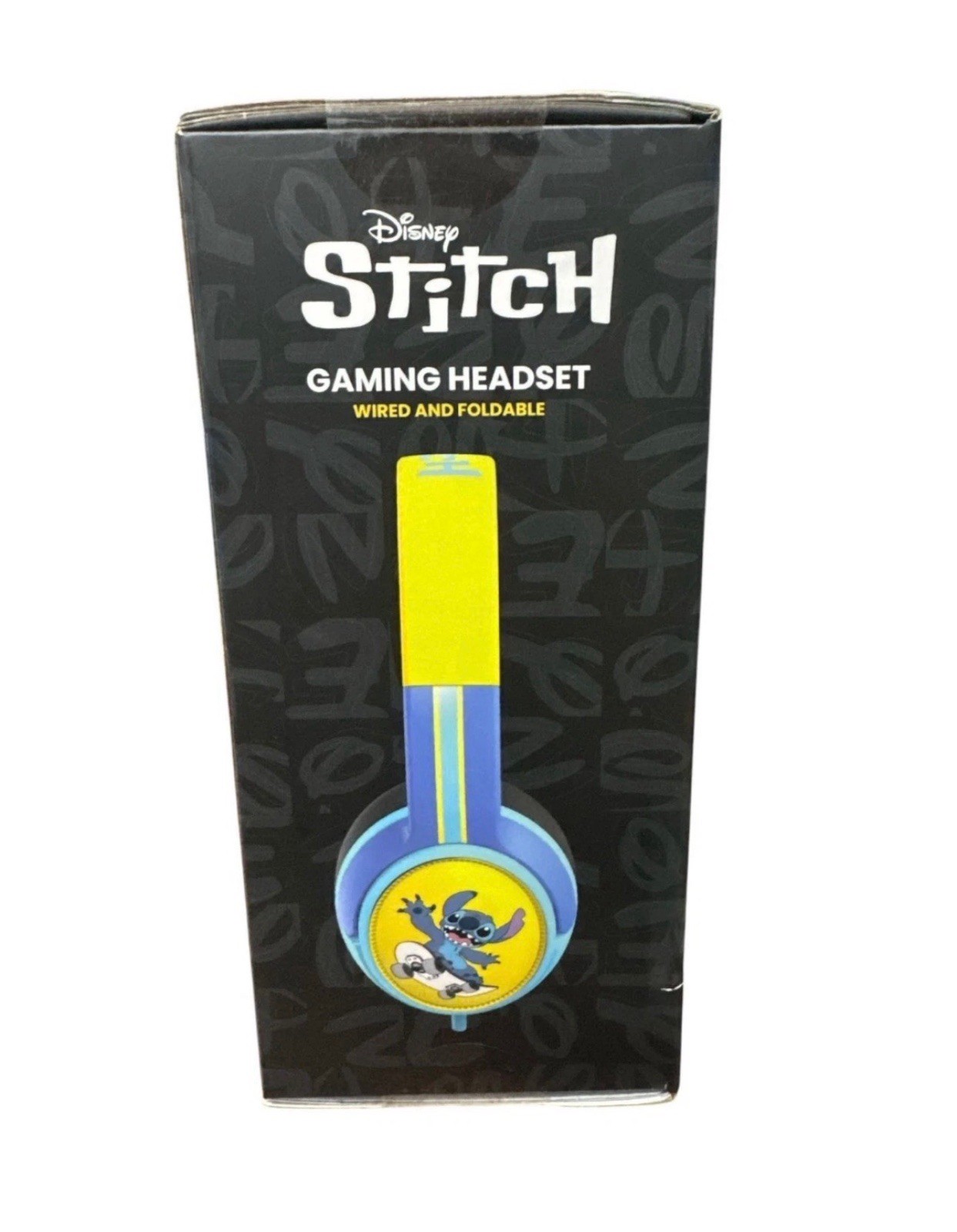 Disney Stitch Wired & Foldable Gaming Headset With Mic 3.5mm AUX Jack Adjustable