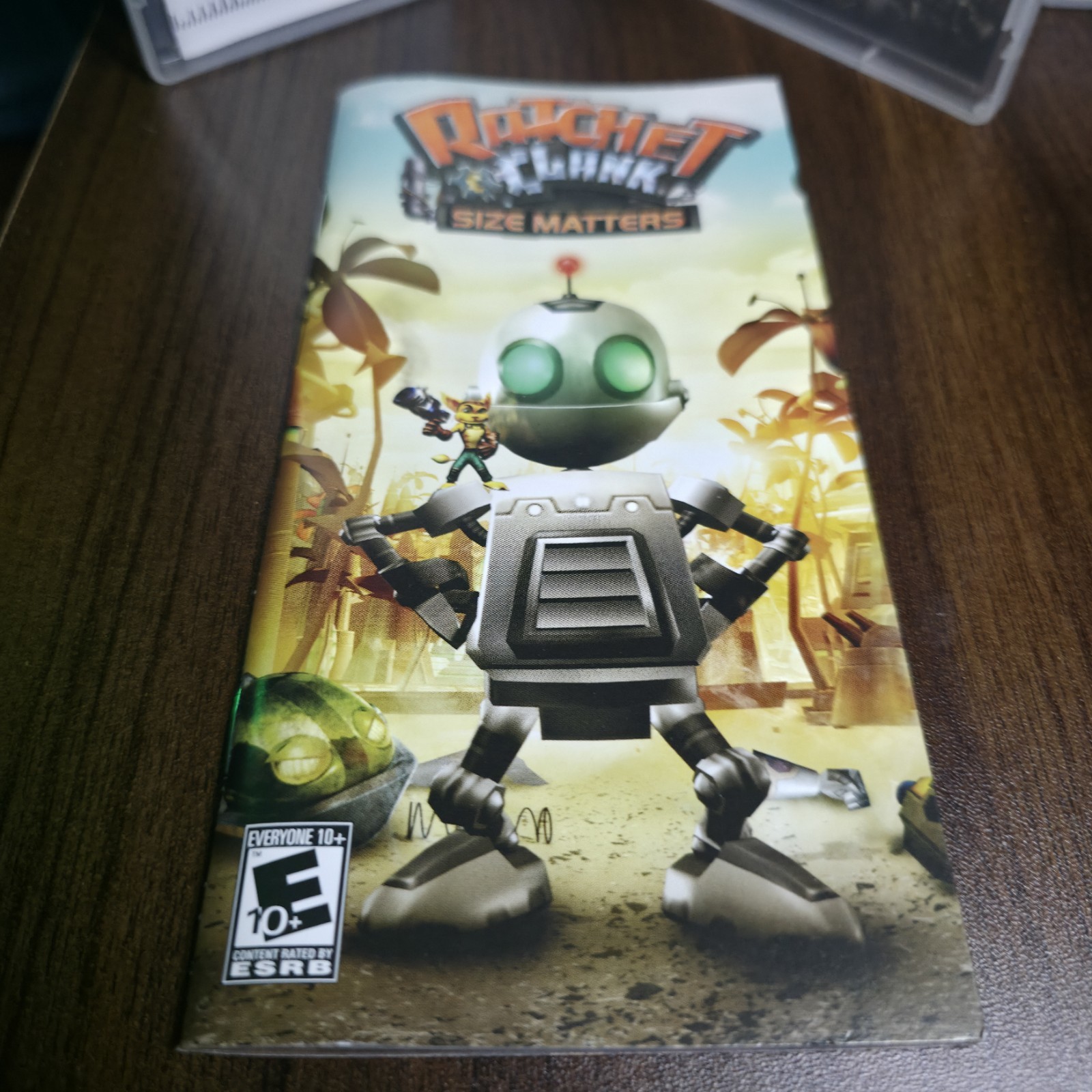 Ratchet & Clank: Size Matters (Sony PSP, 2007) Case & Manual Only. (No Game)