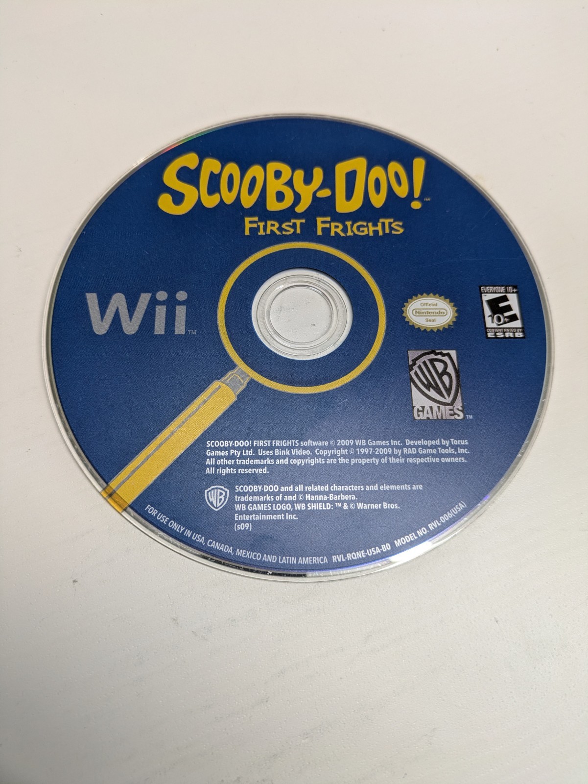 –DISC ONLY– Scooby-Doo First Frights (Nintendo Wii)