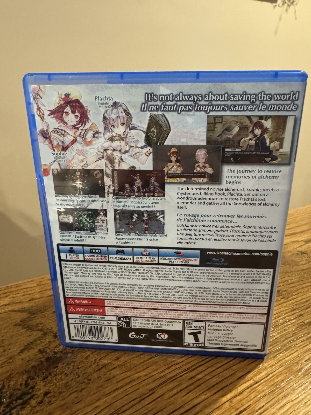 Atelier Sophie: The Alchemist of the Mysterious Book PlayStation 4 (PS4) EX DISC
