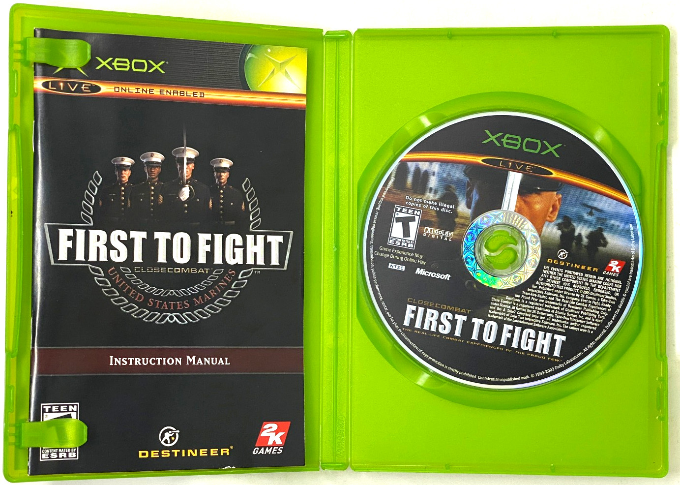 Close Combat: First to Fight (Microsoft Xbox, 2005) FREE SHIPPING!