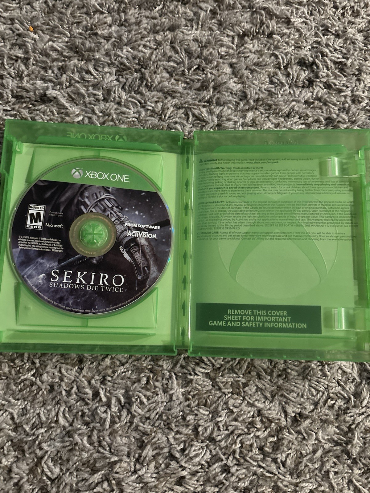 Sekiro: Shadows Die Twice ⚔️ Microsoft Xbox One 👹 TESTED ⛩️ CIB
