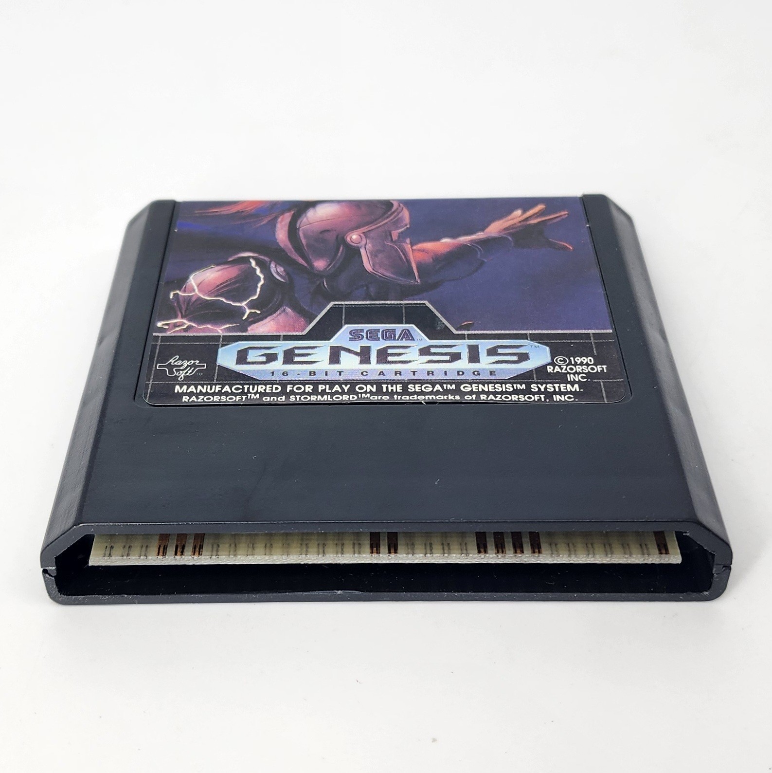 Stormlord Sega Genesis Complete Case Cart Manual CLEANED & TESTED w/ Protector!