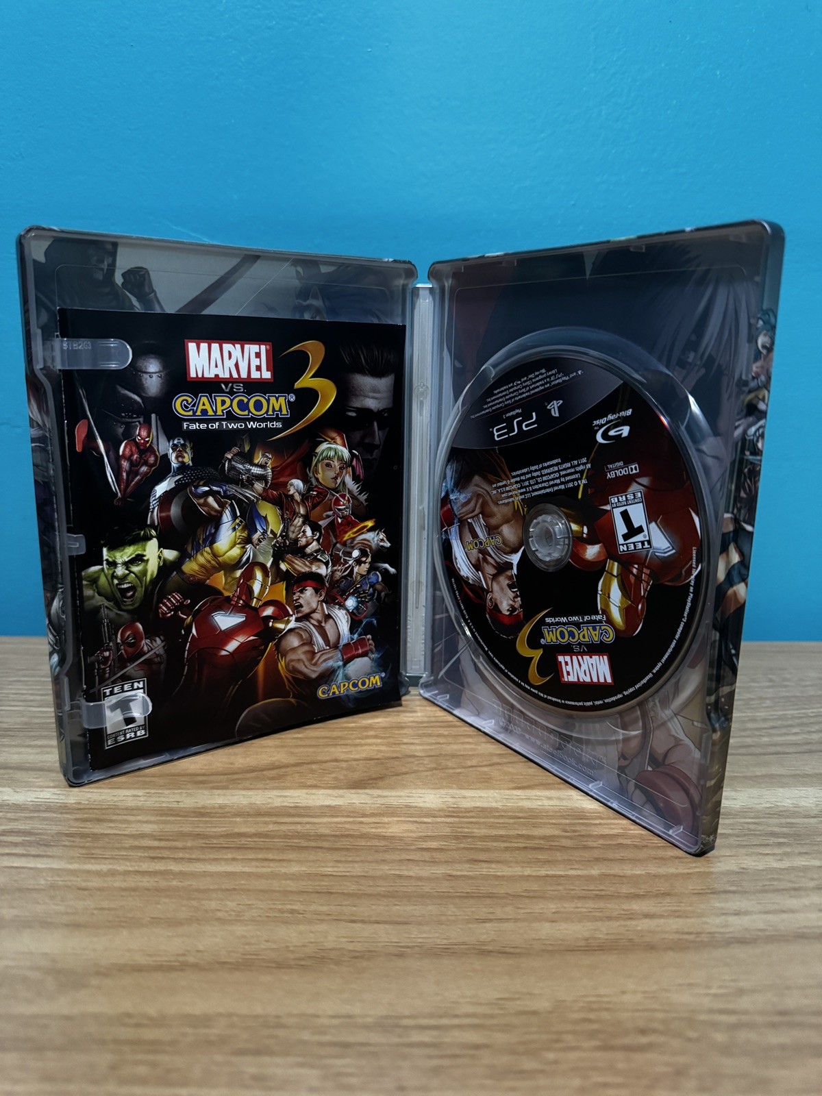 Marvel VS Capcom 3 Fate of Two Worlds Steelbook PS3 Sealed without slipcover