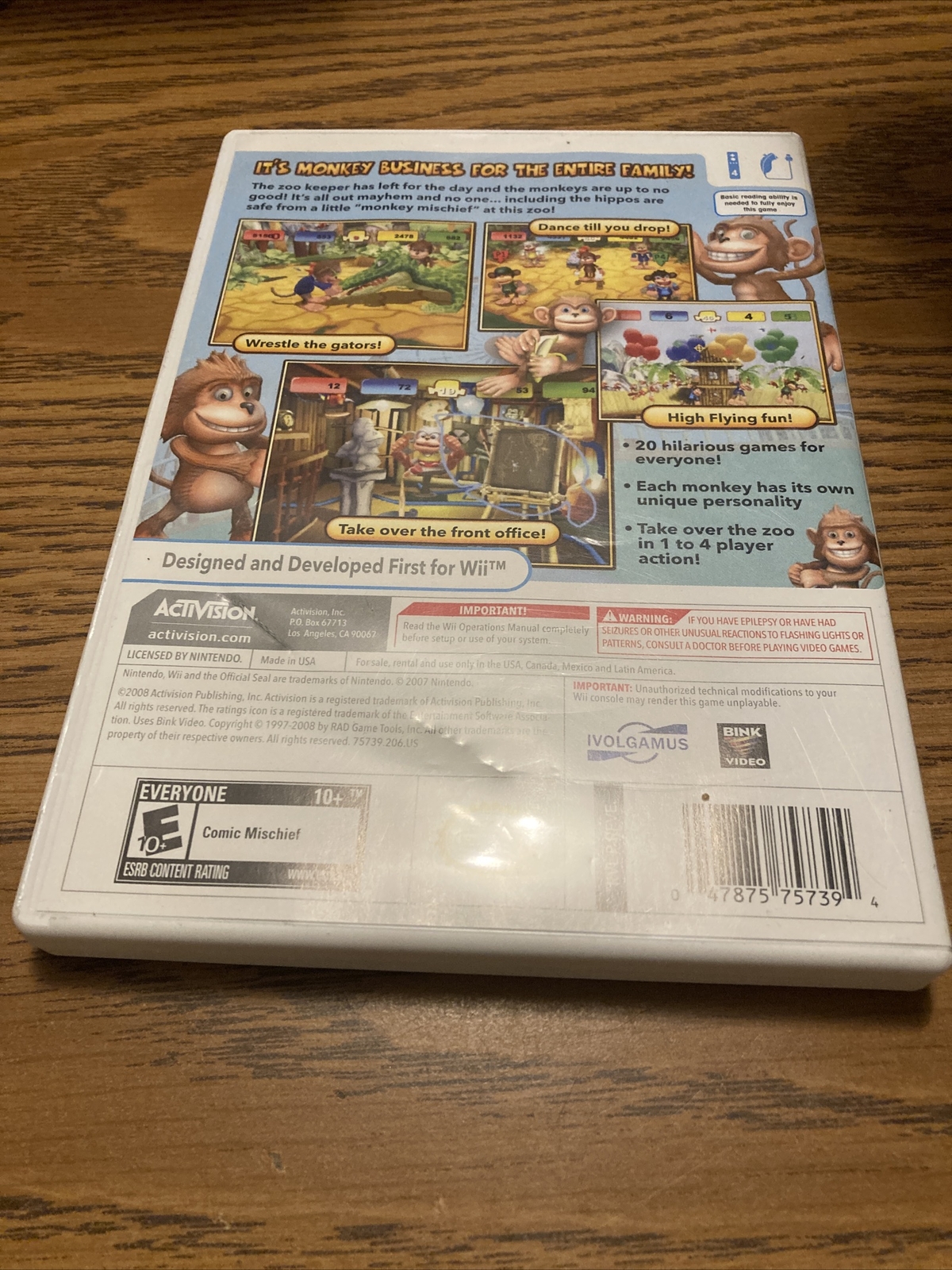 Monkey Mischief: Party Time – Nintendo Wii – Complete