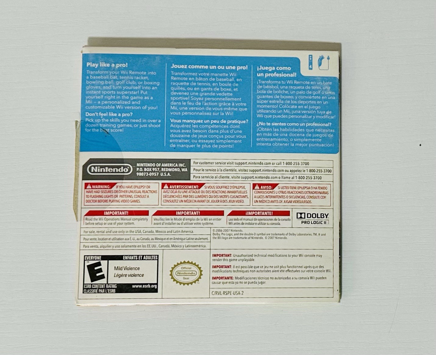 Nintendo Wii Sports Game W/2-1 Sports Pack: Tested!