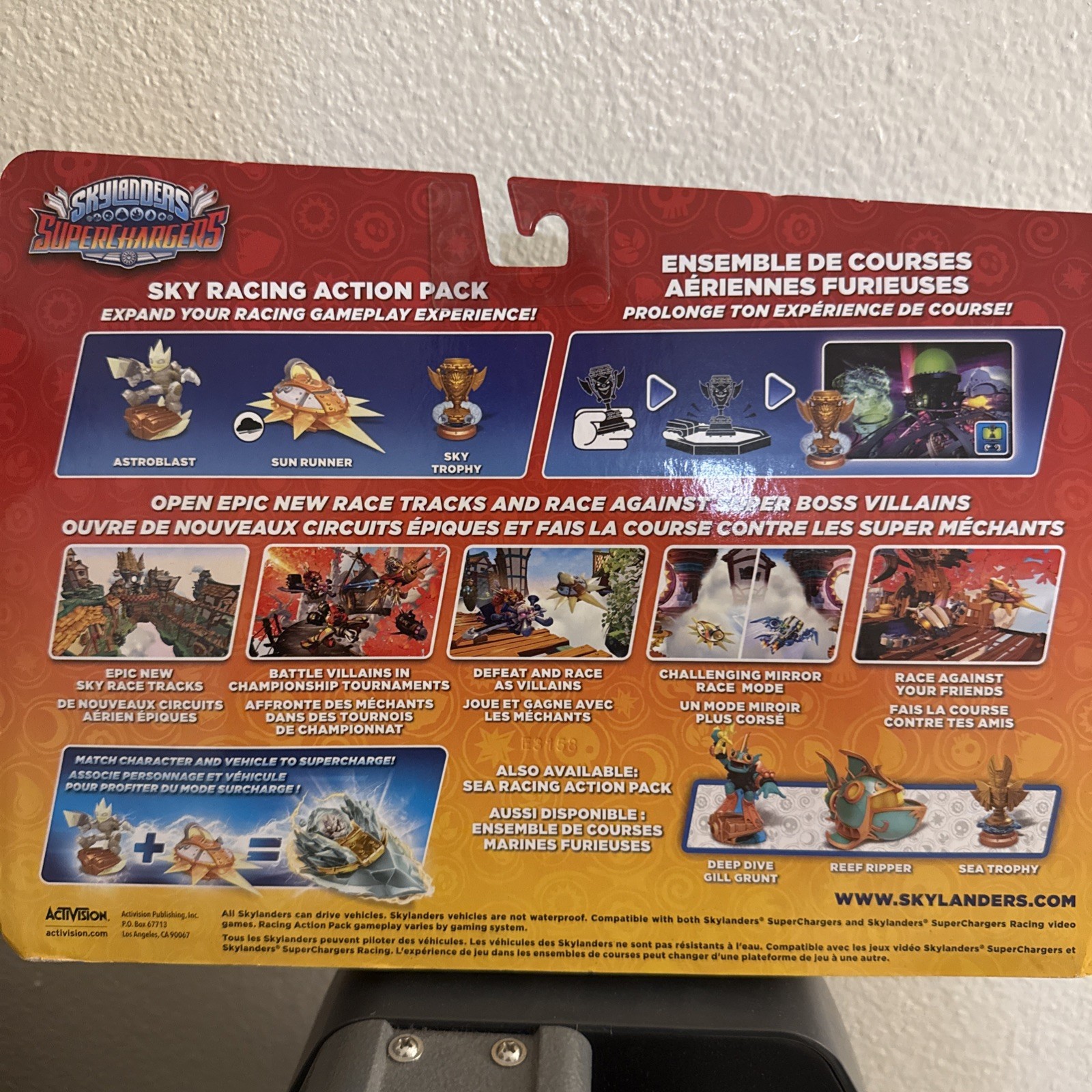 Skylanders Superchargers SKY RACING ACTION PACK Astroblast Sky Trophy Sun Runner