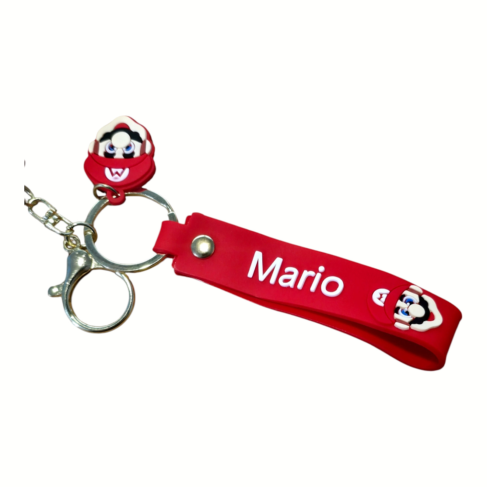 Super Mario Bros Keychain Figure 3D Backpack Clip Keyring Mushroom Backpack New