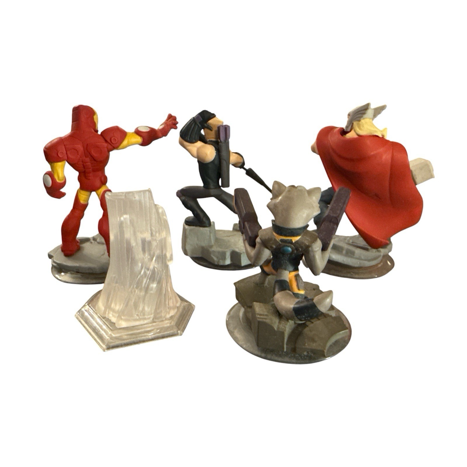 Disney Infinity Marvel 2.0 Lot Of 9 Hulk Captain America Iron Man Crystal